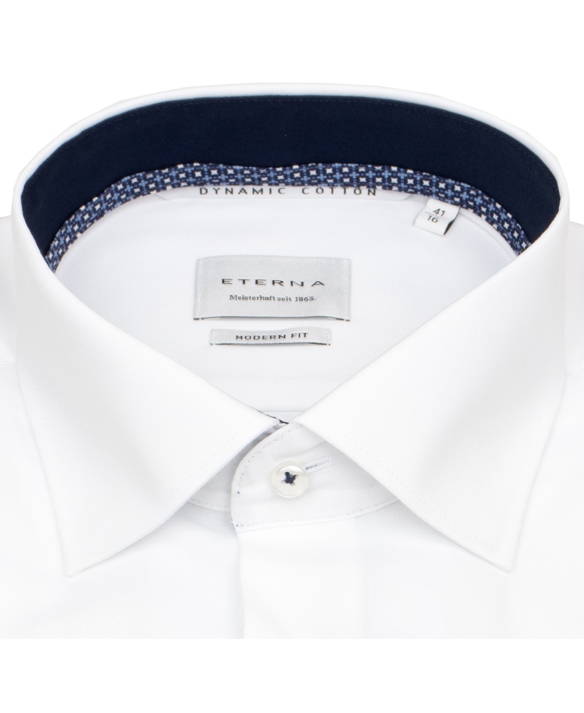 Eterna Hemd - Modern Fit - Kentkragen - Dynamic Cotton - weiß