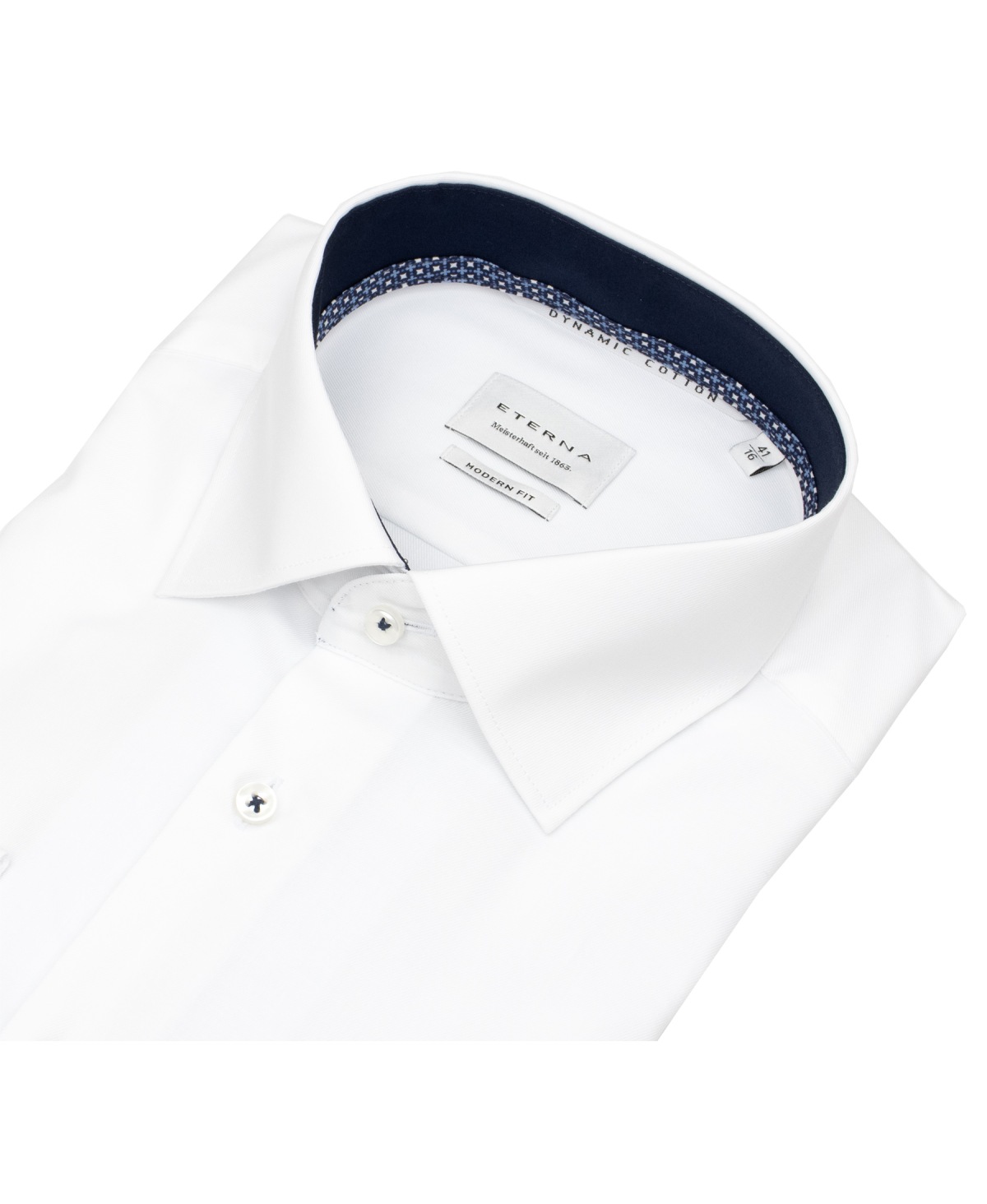 Eterna Hemd - Modern Fit - Kentkragen - Dynamic Cotton - weiß - extra langer 69cm Arm