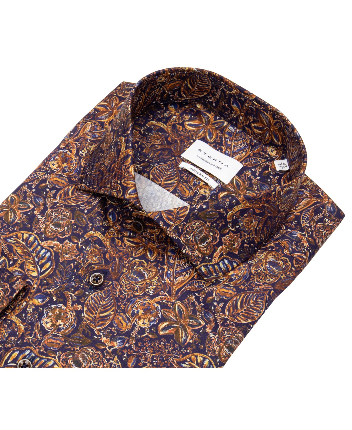 Eterna Hemd - Modern Fit - Kentkragen - Print - mehrfarbig