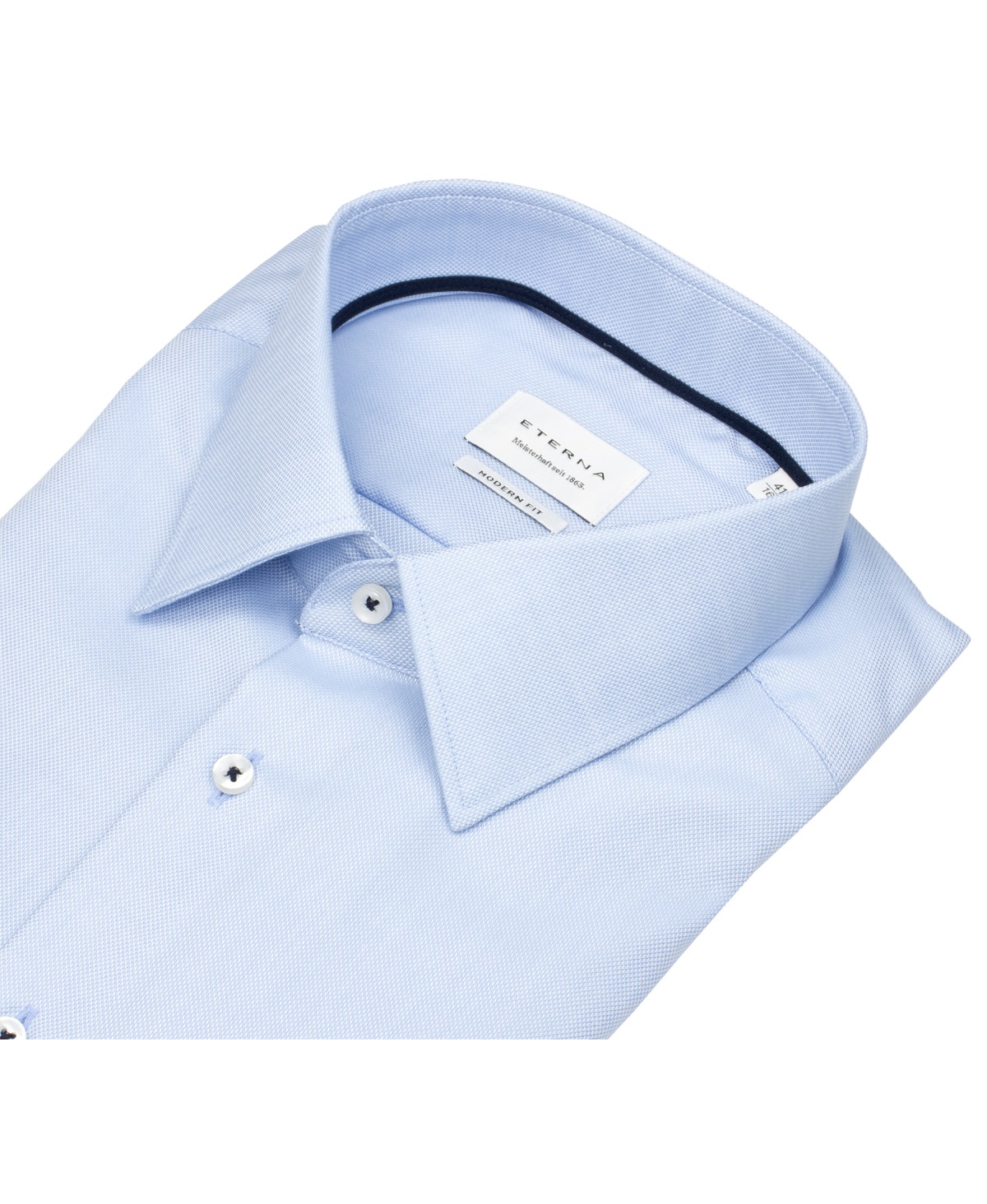 Eterna Hemd - Modern Fit - Kentkragen - Struktur - hellblau