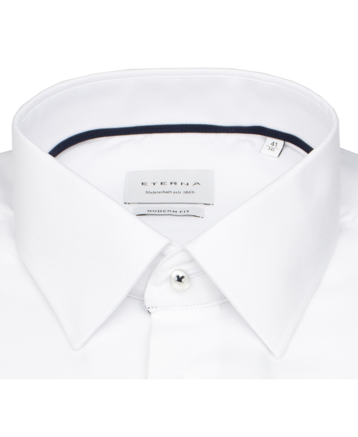 Eterna Hemd - Modern Fit - Kentkragen - Struktur - weiß