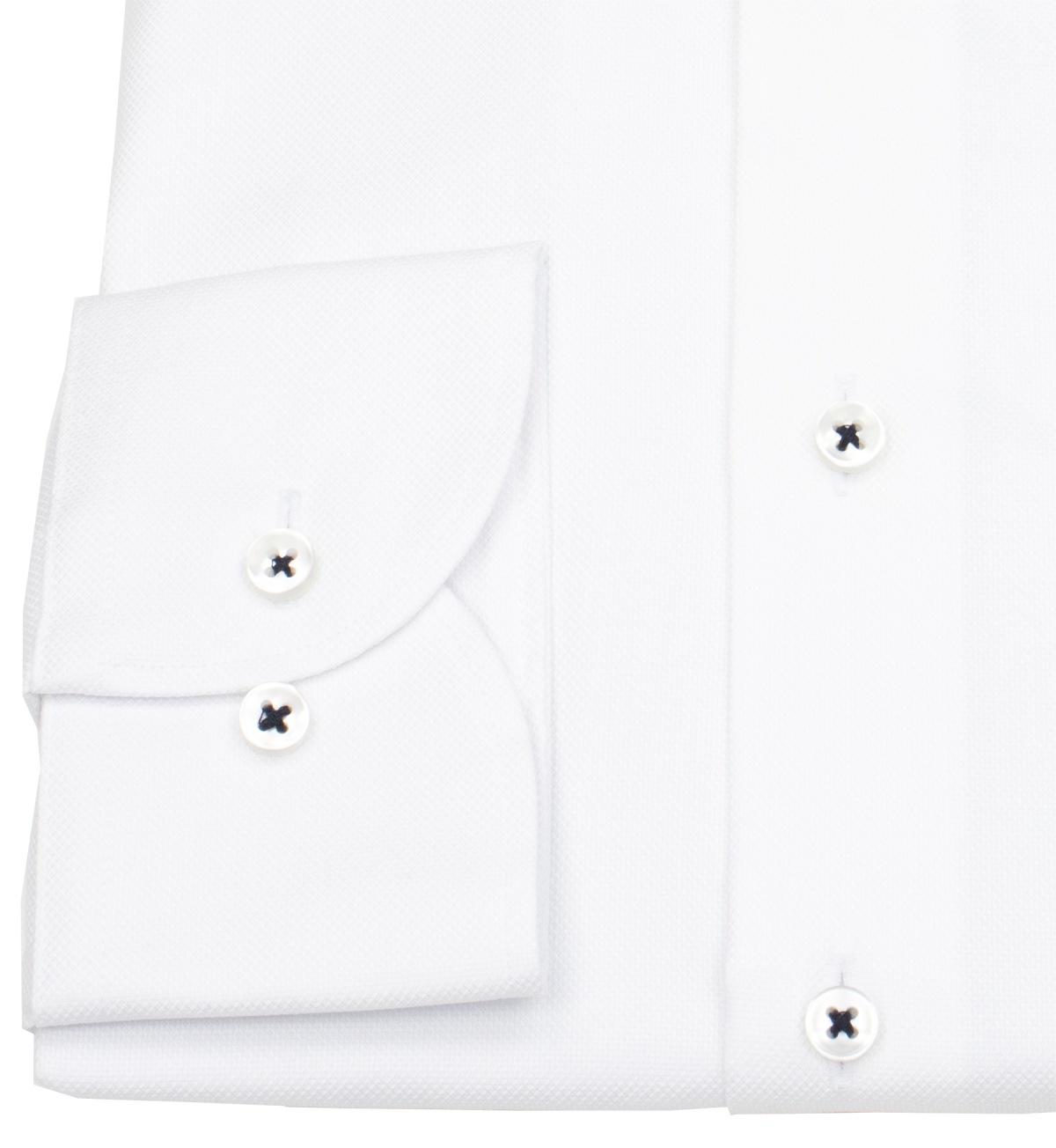 Eterna Hemd - Modern Fit - Kentkragen - Struktur - weiß