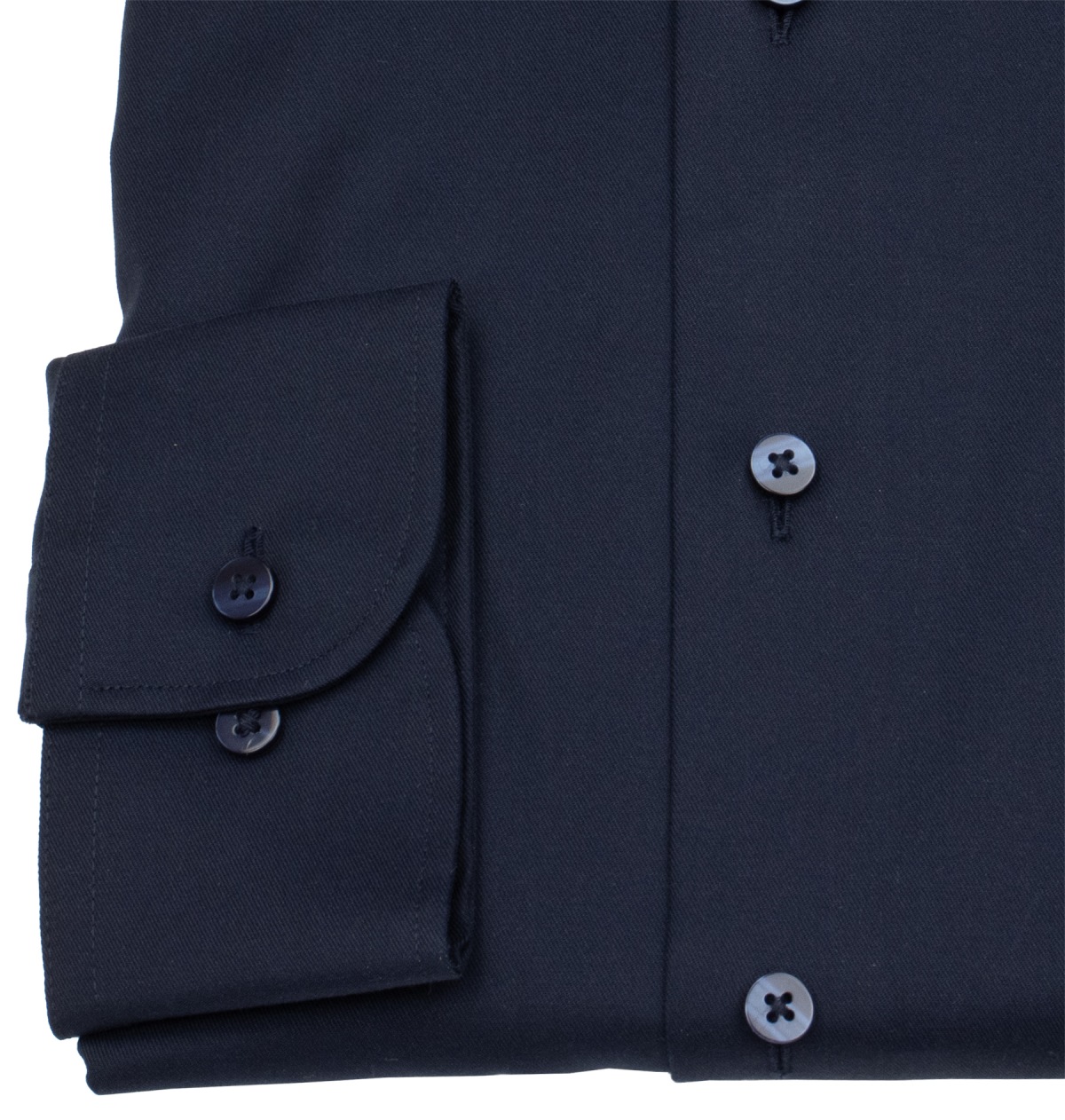Eterna Hemd - Slim Fit - Haikragen - Cover Shirt - extra blickdicht - dunkelblau