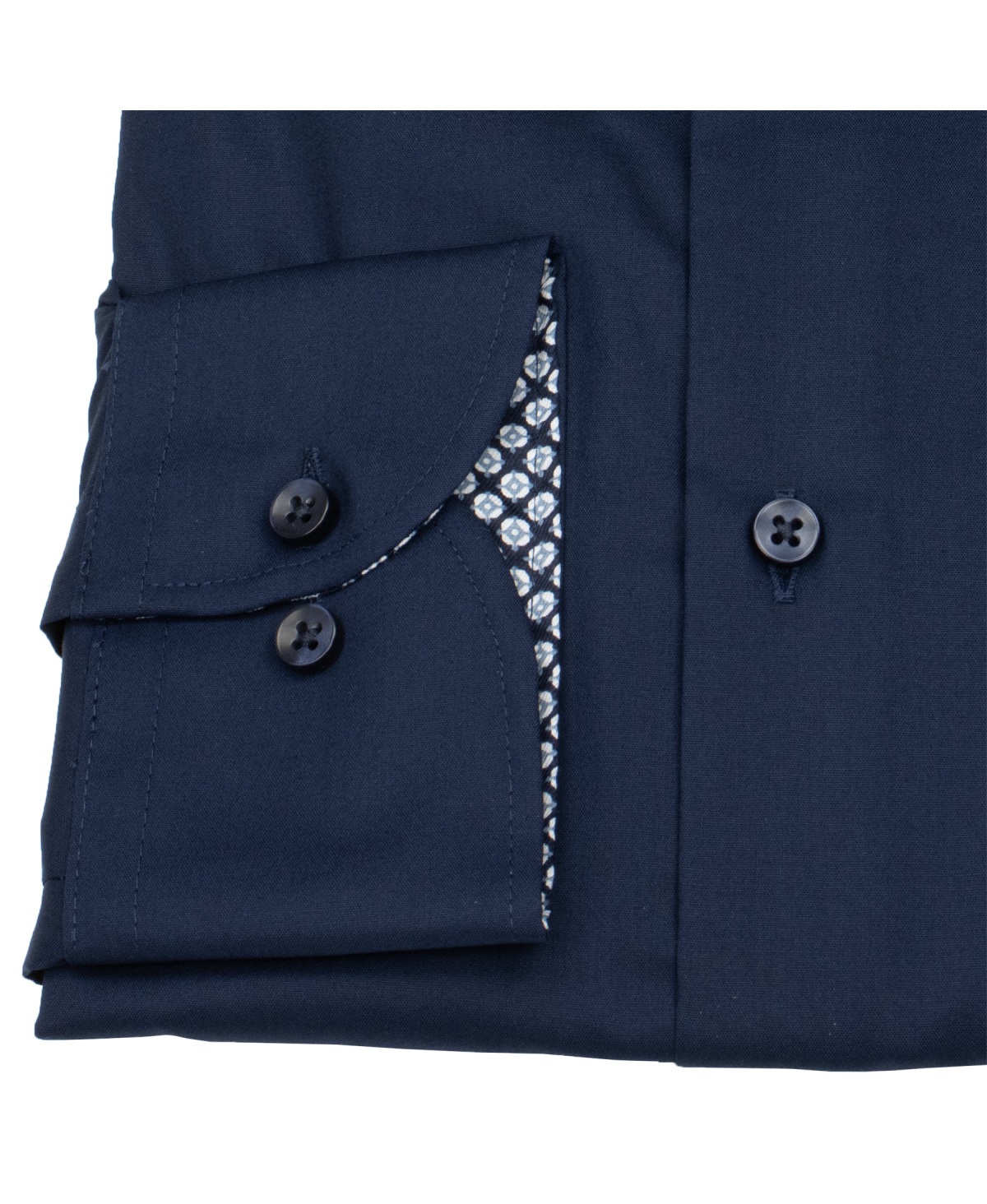 Eterna Shirt - Slim Fit - Kent Collar - Dynamic Cotton - Dark Blue - w/o OP