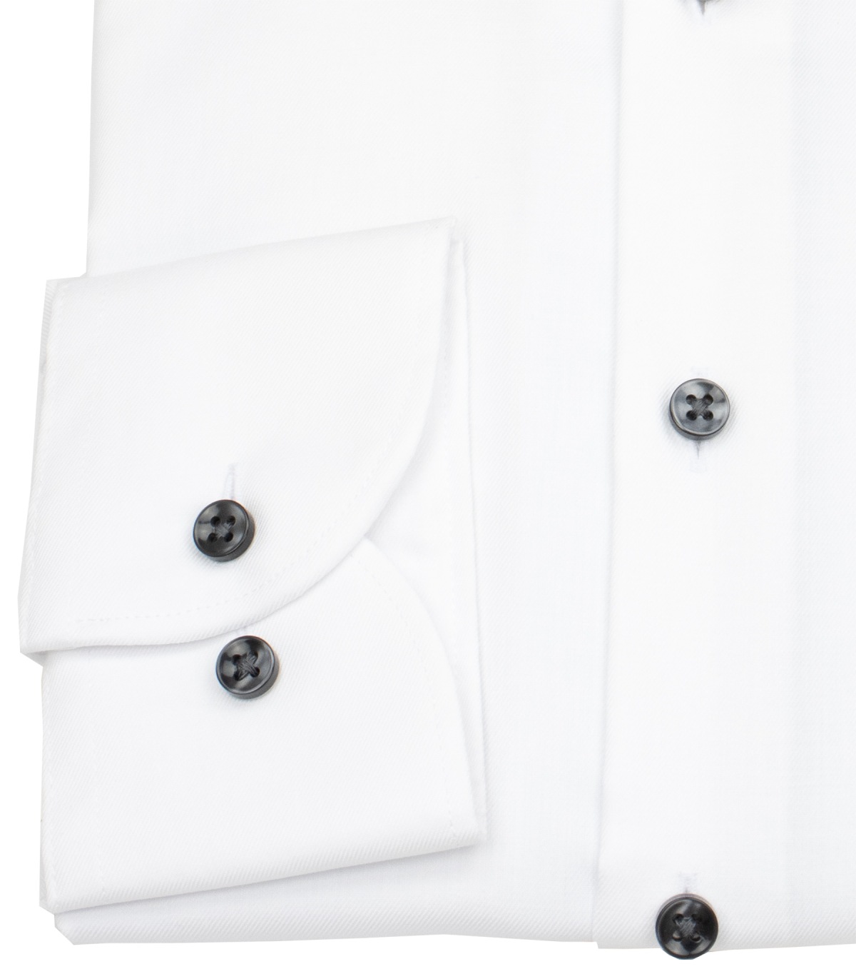 Eterna Shirt - Slim Fit - Kent Collar - Dynamic Cotton - Contrast Buttons - White