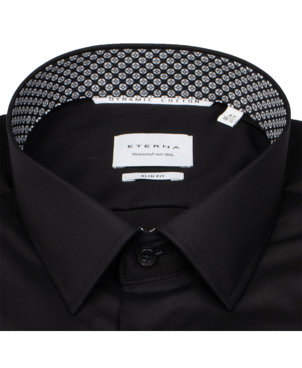 Eterna Hemd - Slim Fit - Kentkragen - Dynamic Cotton - schwarz - ohne OVP