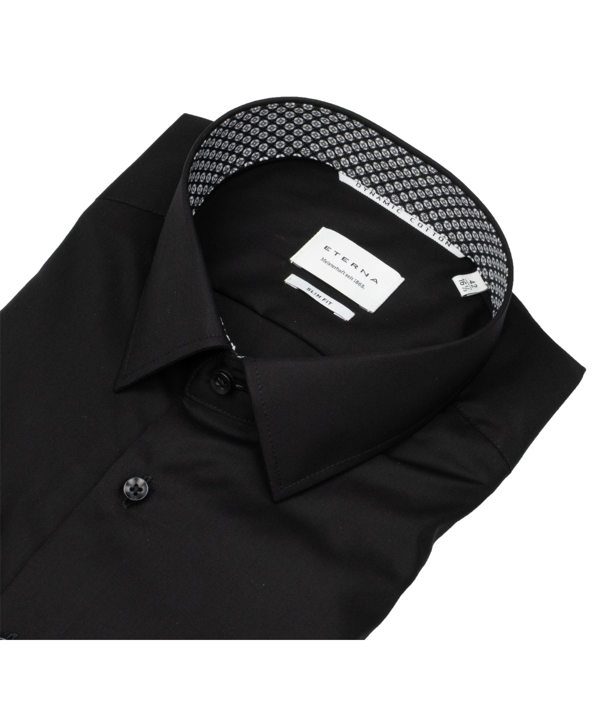 Eterna Hemd - Slim Fit - Kentkragen - Dynamic Cotton - schwarz - ohne OVP