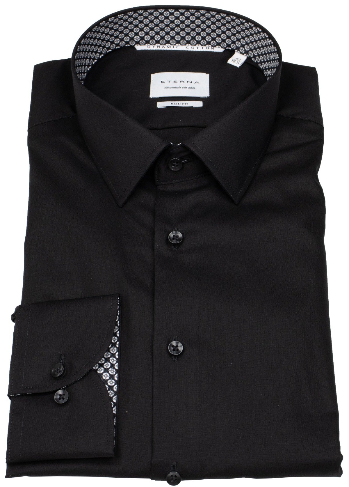 Eterna Hemd - Slim Fit - Kentkragen - Dynamic Cotton - schwarz - ohne OVP