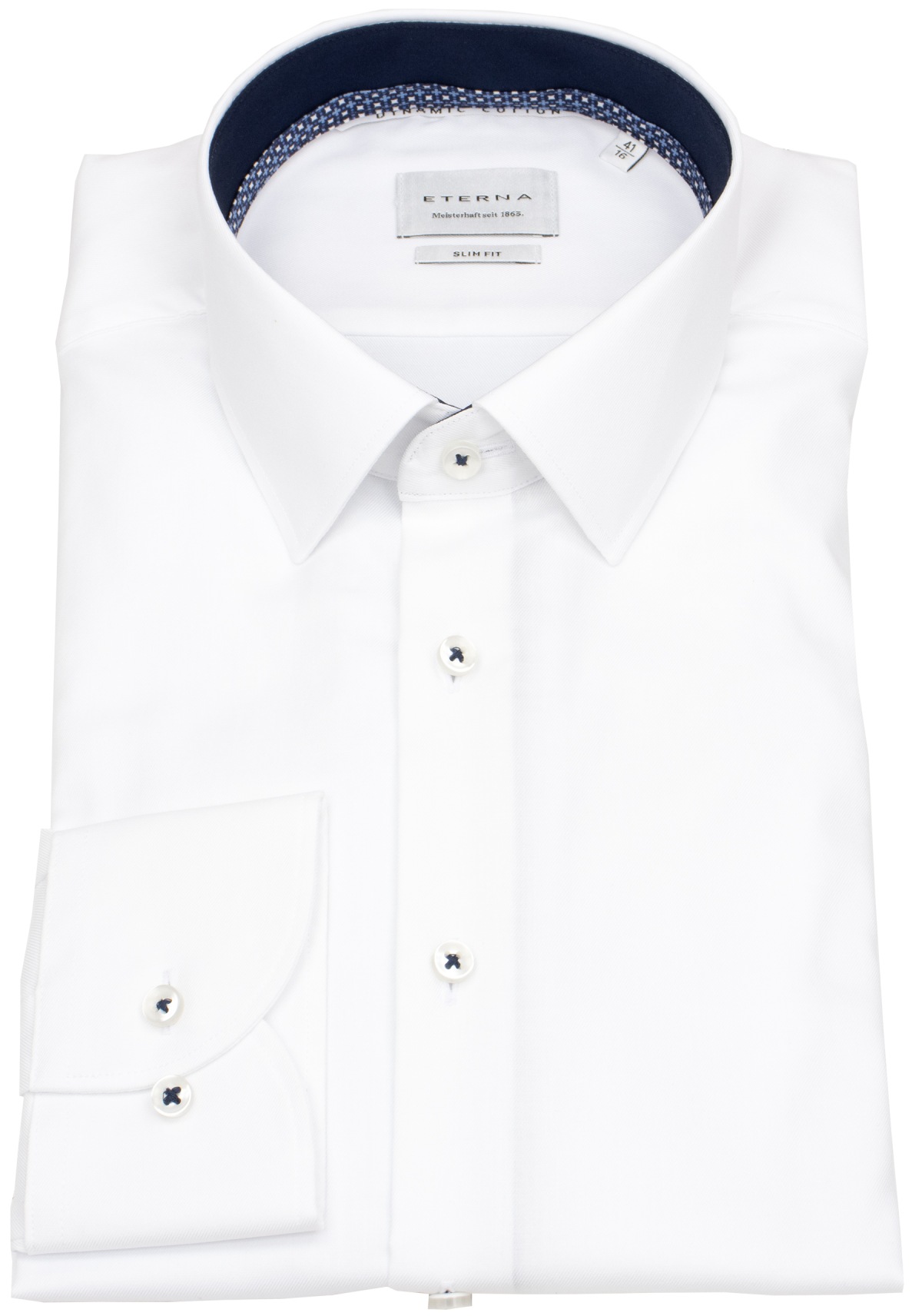 Eterna Hemd - Slim Fit - Kentkragen - Dynamic Cotton - weiß