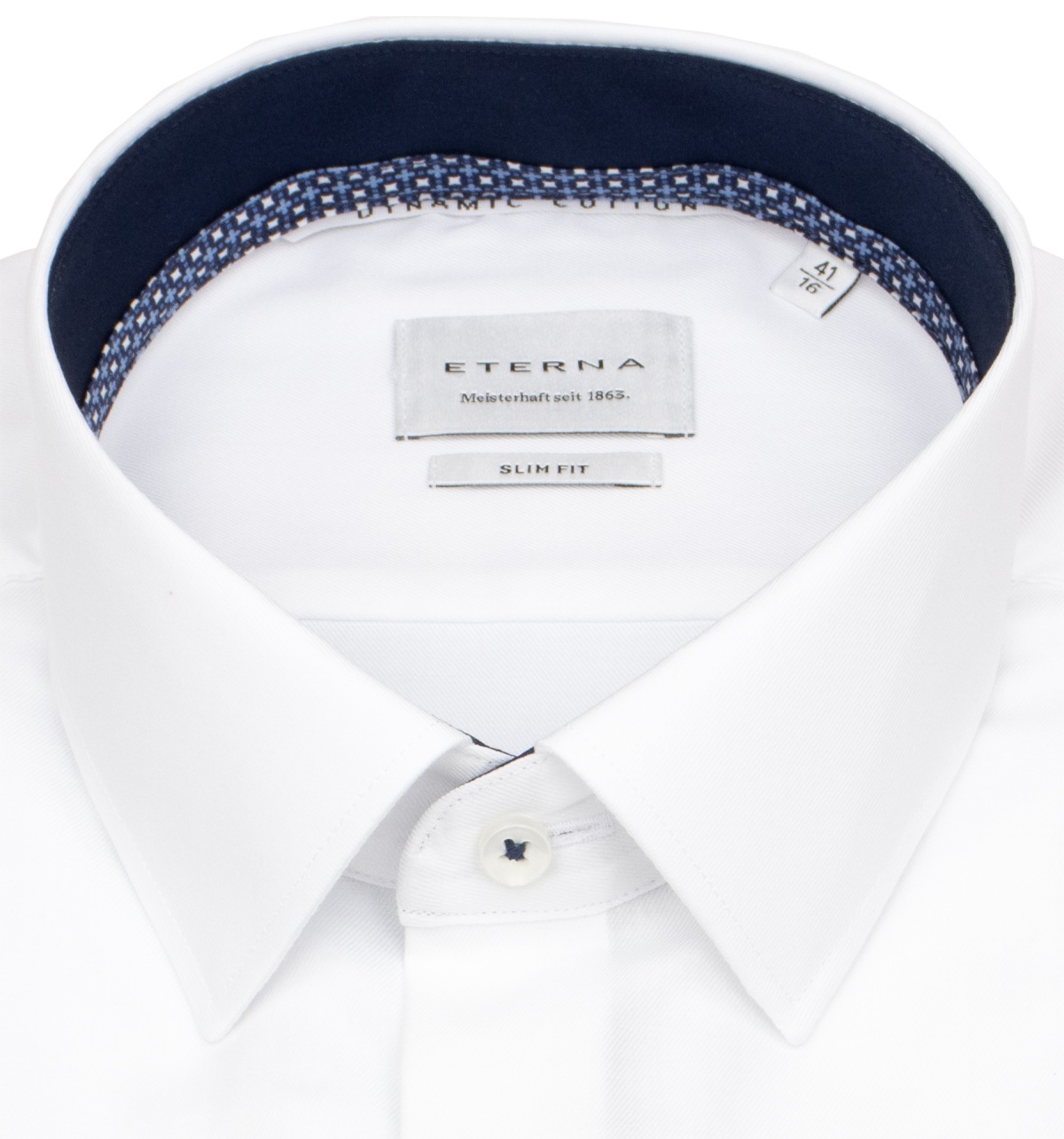 Eterna Hemd - Slim Fit - Kentkragen - Dynamic Cotton - weiß