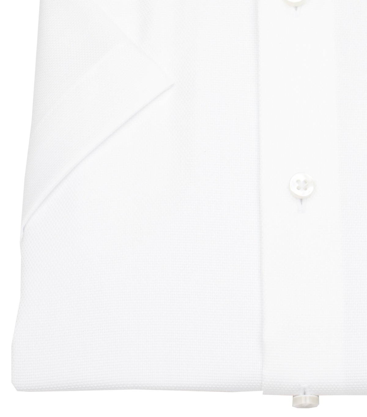 Eterna Kurzarmhemd - Modern Fit - Dynamic Cotton - Struktur - weiß