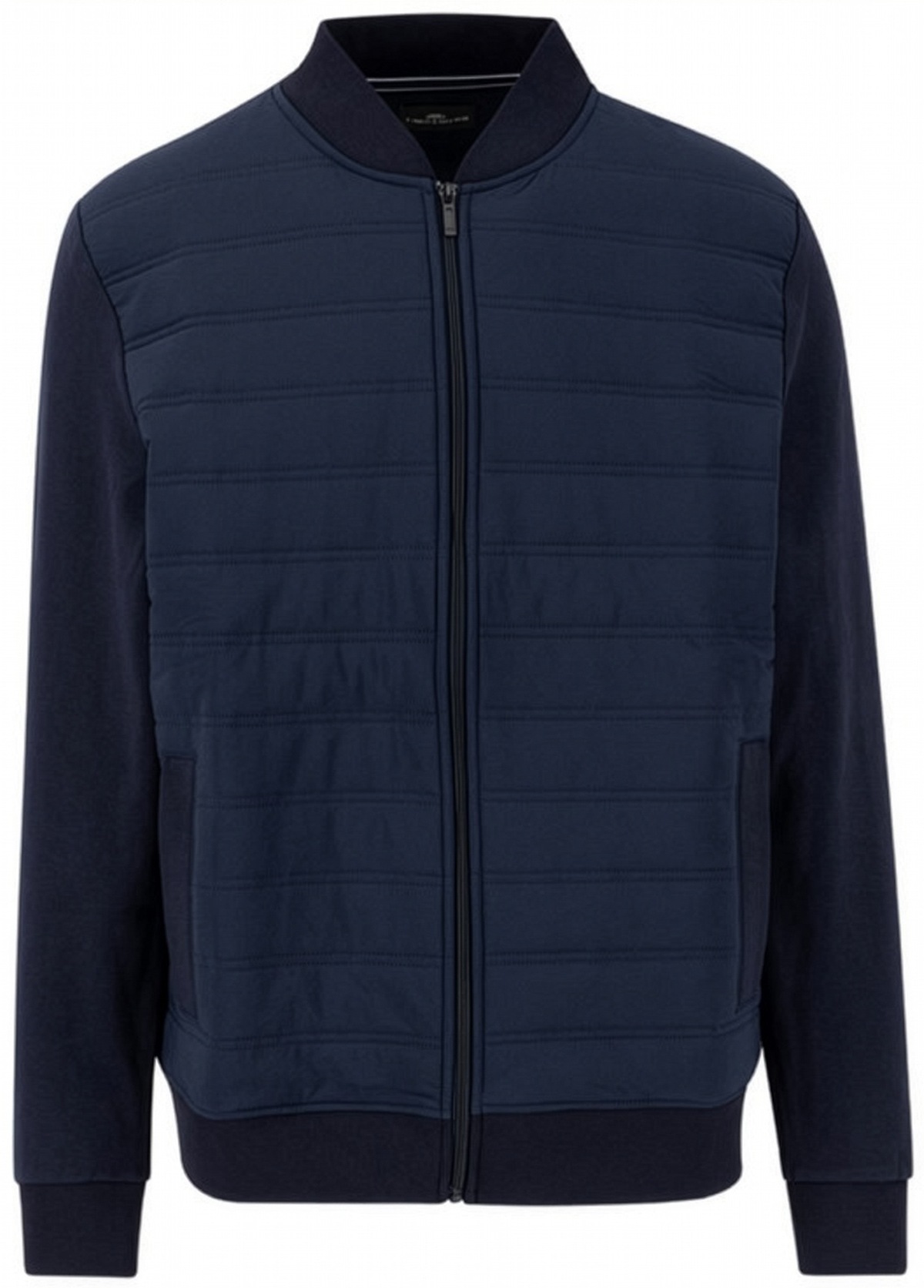 Fynch-Hatton Jacke - Regular Fit - Hybrid - Reissverschluss - dunkelblau