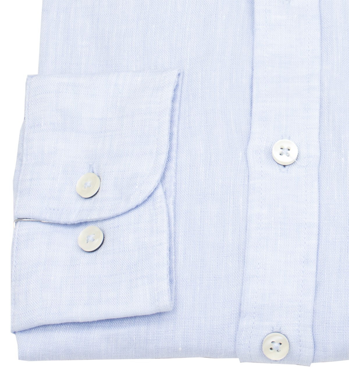 Fynch-Hatton Leinenhemd - Casual Fit - Kentkragen - hellblau