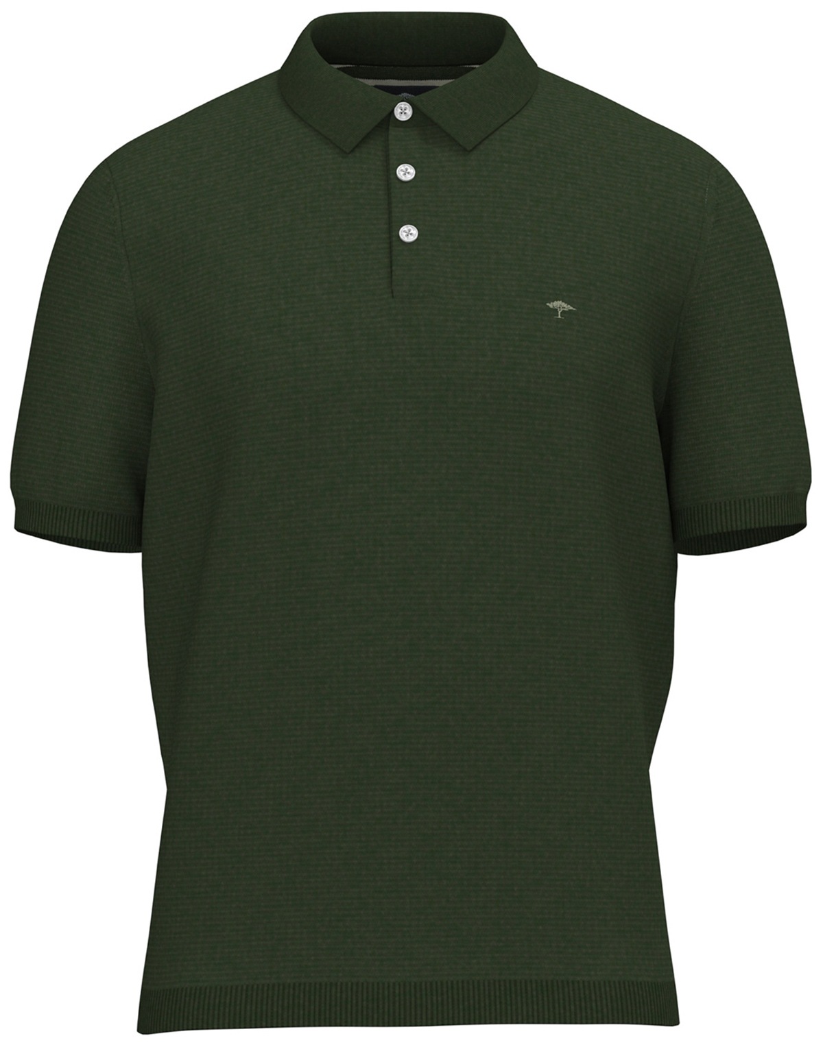 Fynch-Hatton Poloshirt - Casual Fit - Strick - dunkelgrün