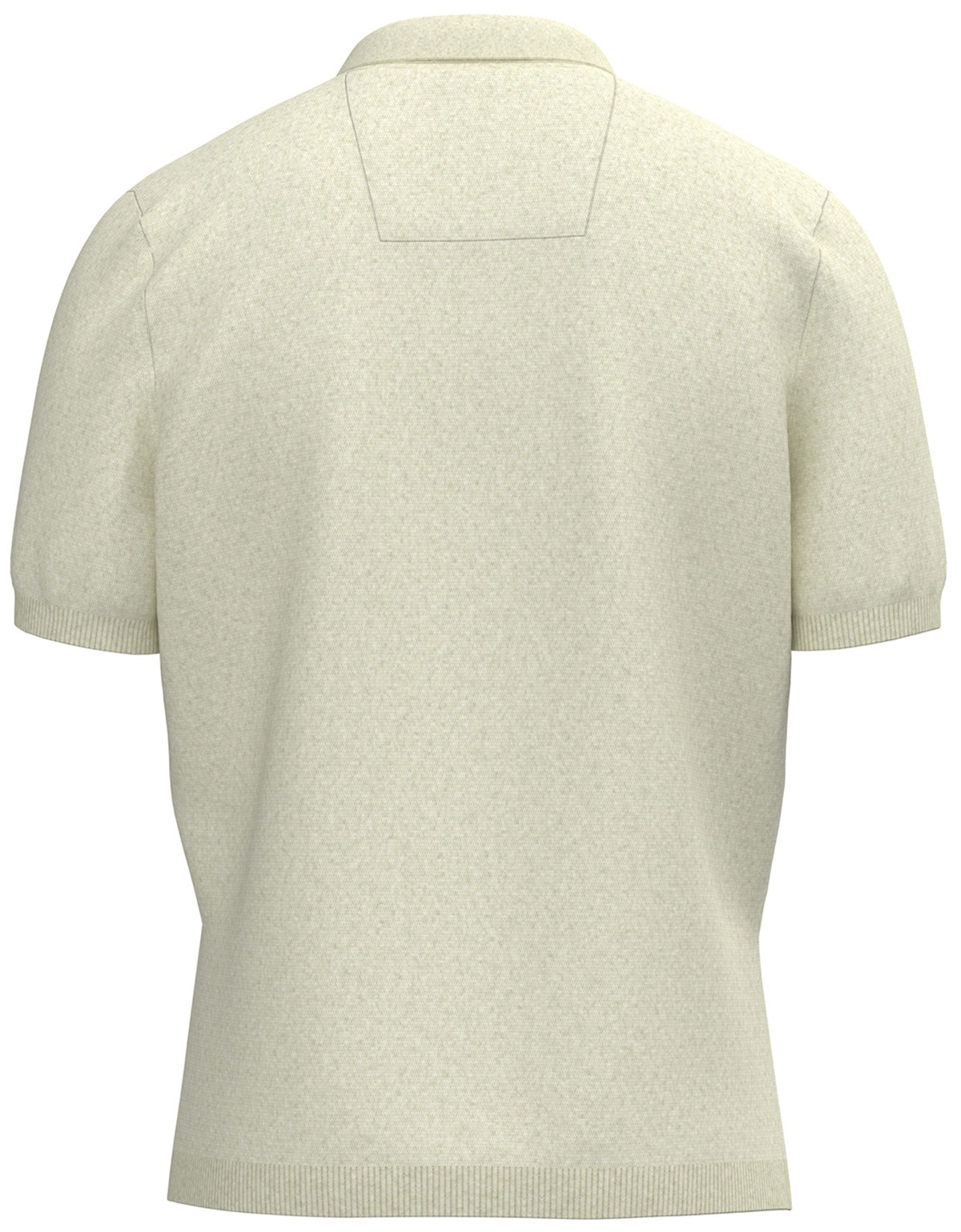 Fynch-Hatton Poloshirt - Casual Fit - Strick - gedecktes weiß