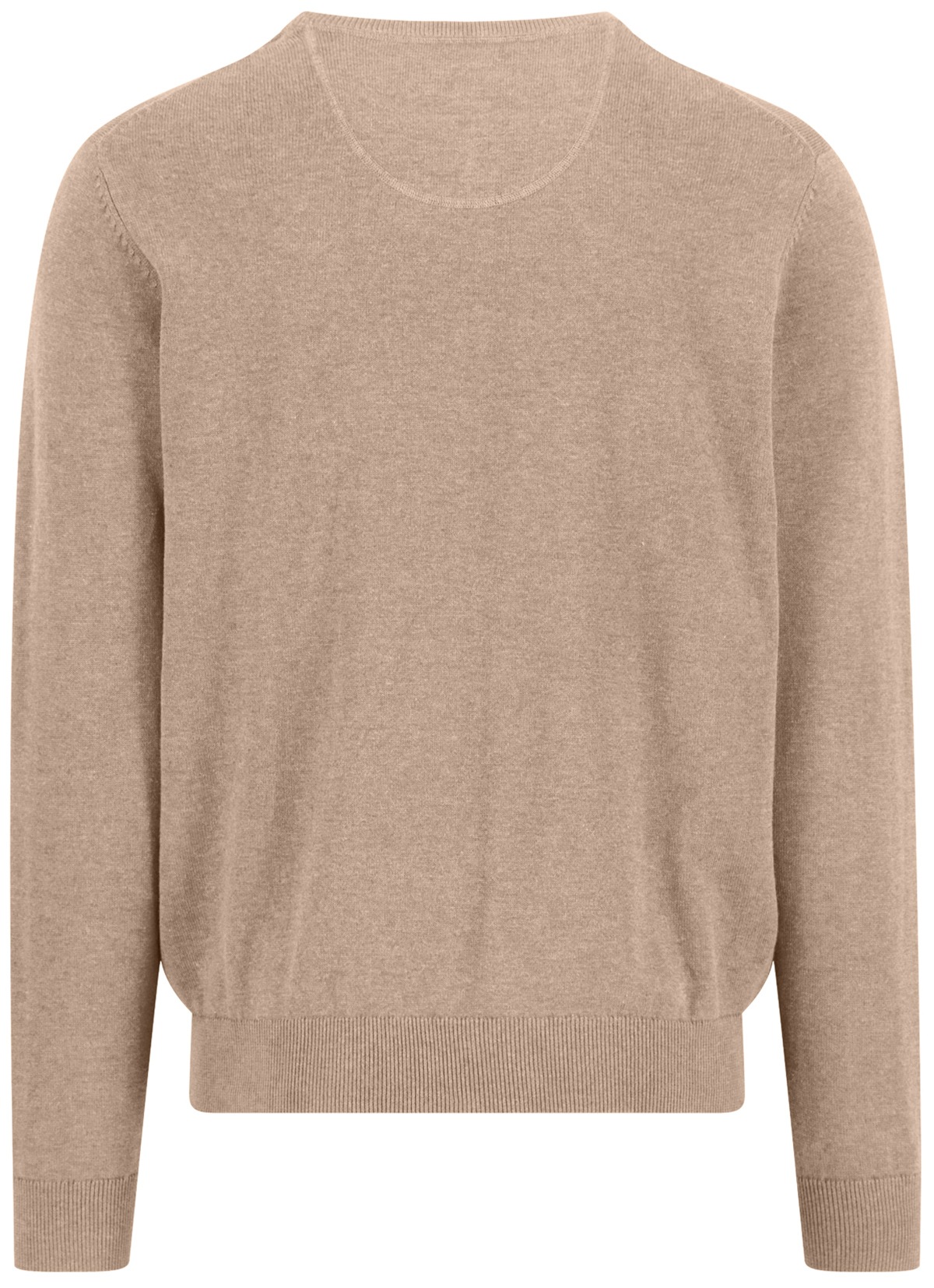 Fynch-Hatton Pullover - Casual Fit - Rundhals-Ausschnitt - beige
