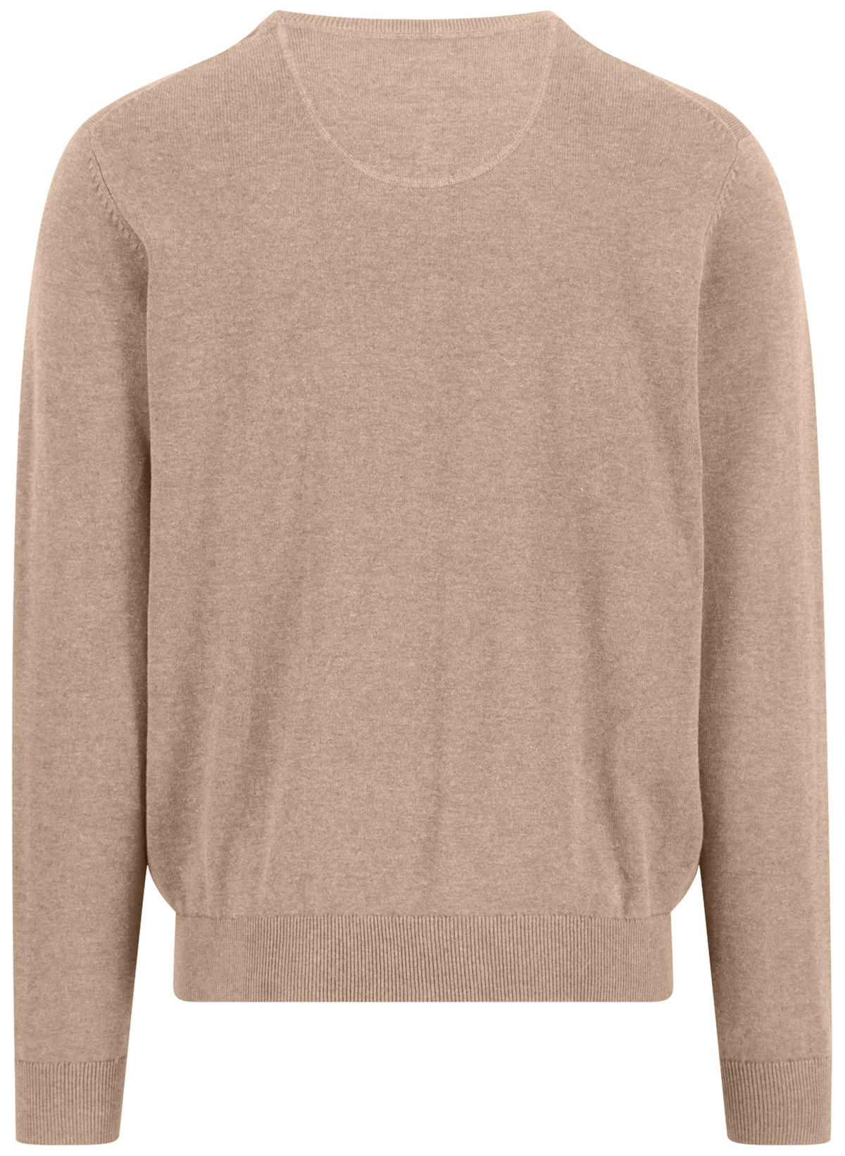 Fynch-Hatton Pullover - Casual Fit - Rundhals-Ausschnitt - beige