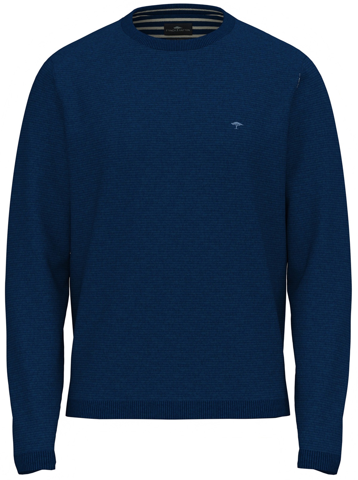 Fynch-Hatton Pullover - Casual Fit - Rundhals-Ausschnitt - dunkelblau