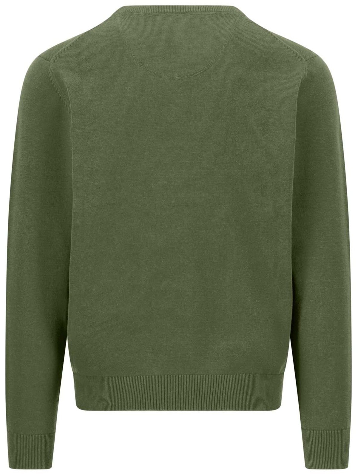 Fynch-Hatton Pullover - Casual Fit - Rundhals-Ausschnitt - grün