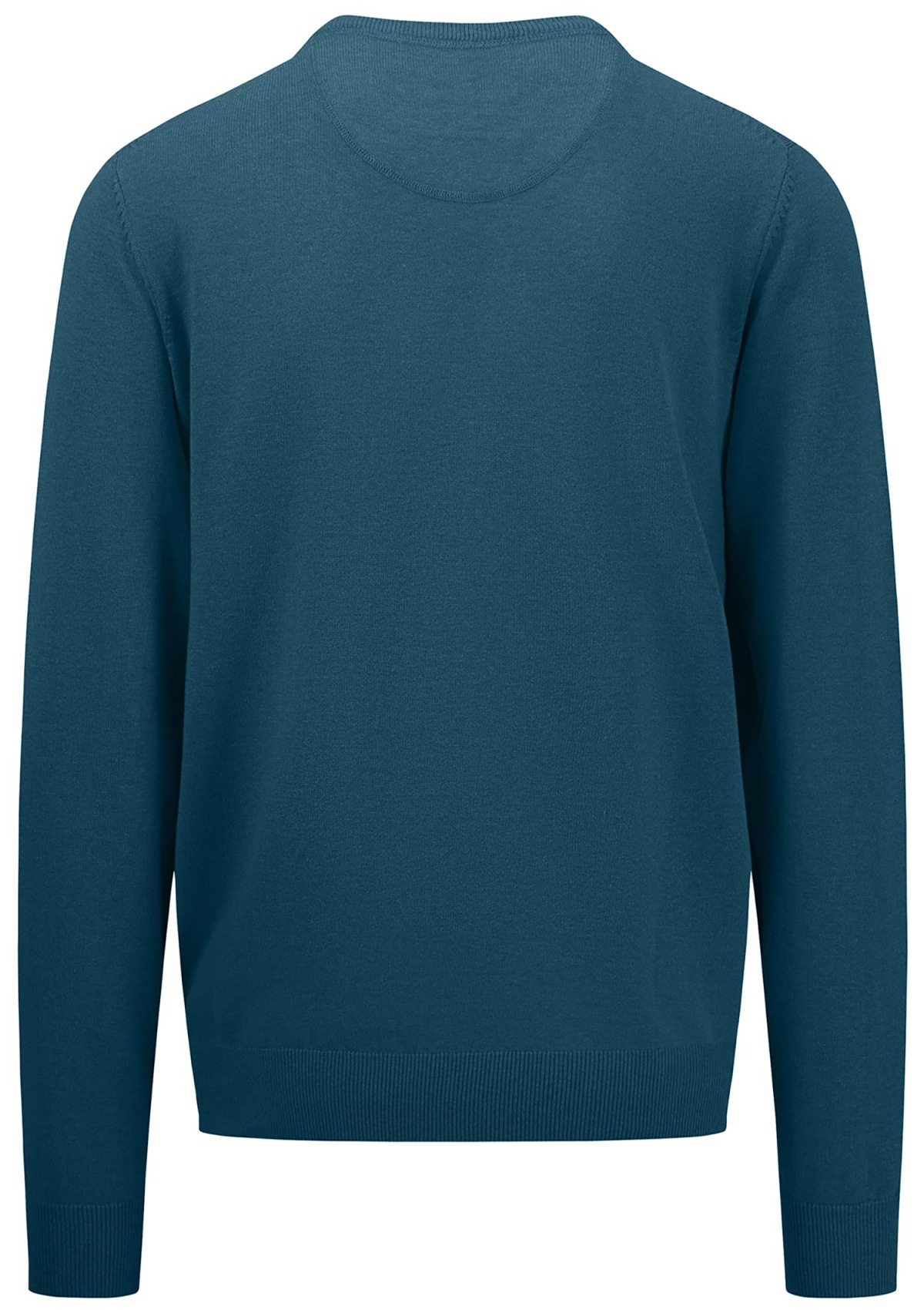 Fynch-Hatton Pullover - Casual Fit - Rundhals-Ausschnitt - petrol