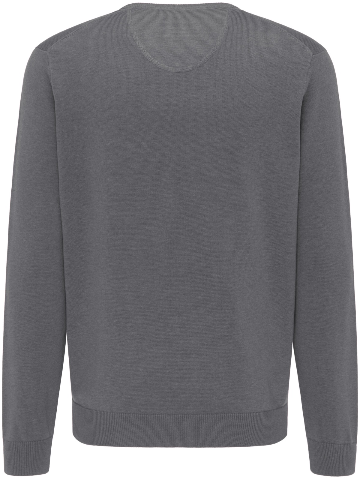 Fynch-Hatton Pullover - Casual Fit - V-Ausschnitt - grau