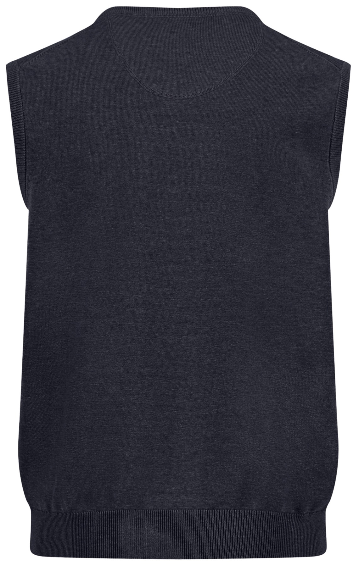 Fynch-Hatton Pullunder - Casual Fit - V-Ausschnitt - dunkelblau