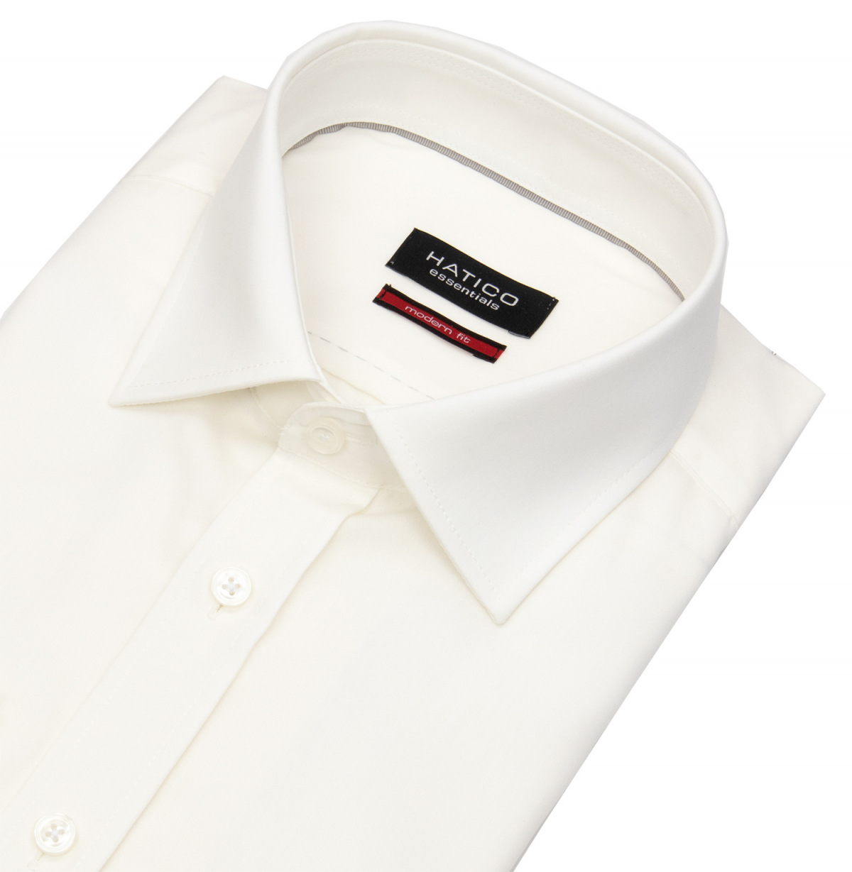 Hatico Hemd - Modern Fit - Kentkragen - helles beige