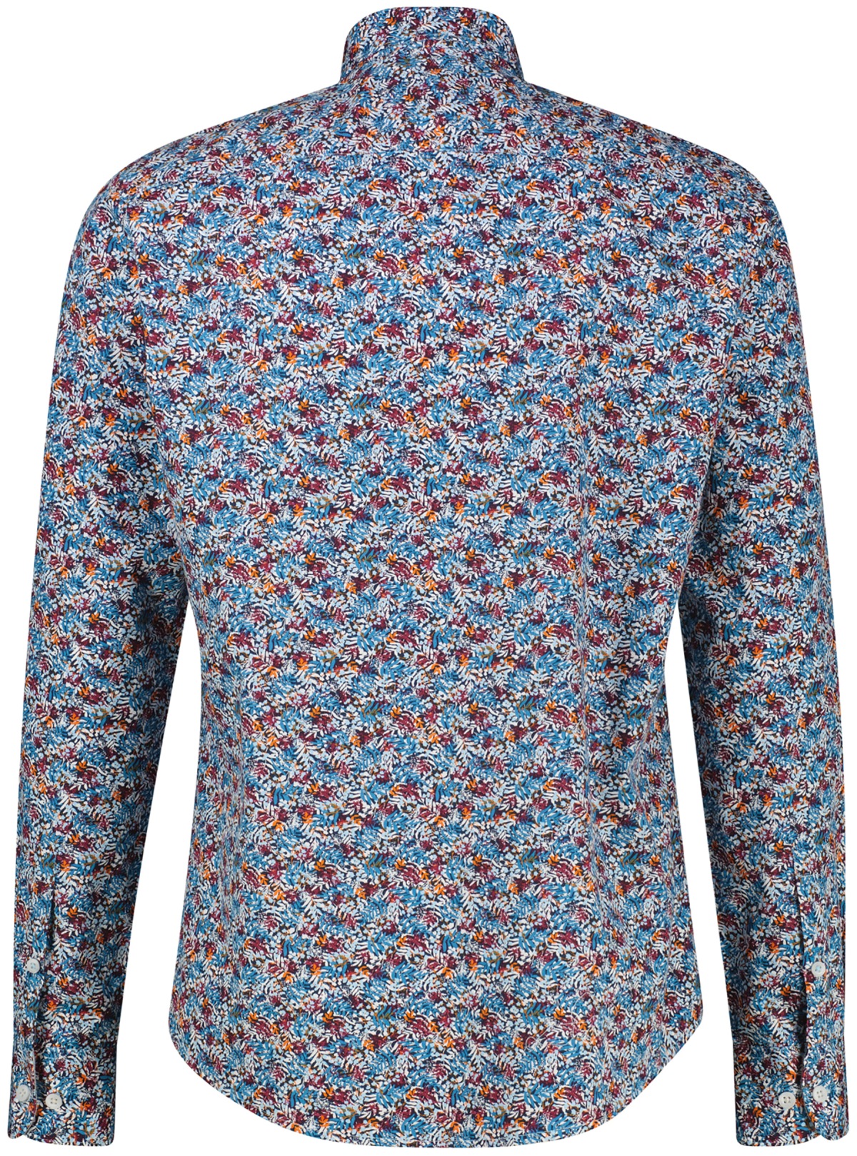 Lerros Hemd - Regular Fit - Haikragen - feines Muster - rot