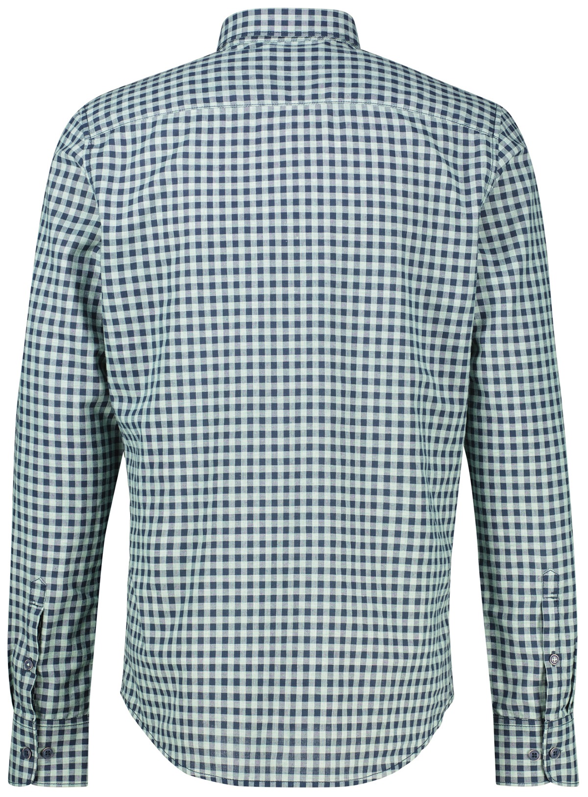 Lerros Hemd - Regular Fit - Under Button Down - kariert - blau / türkis