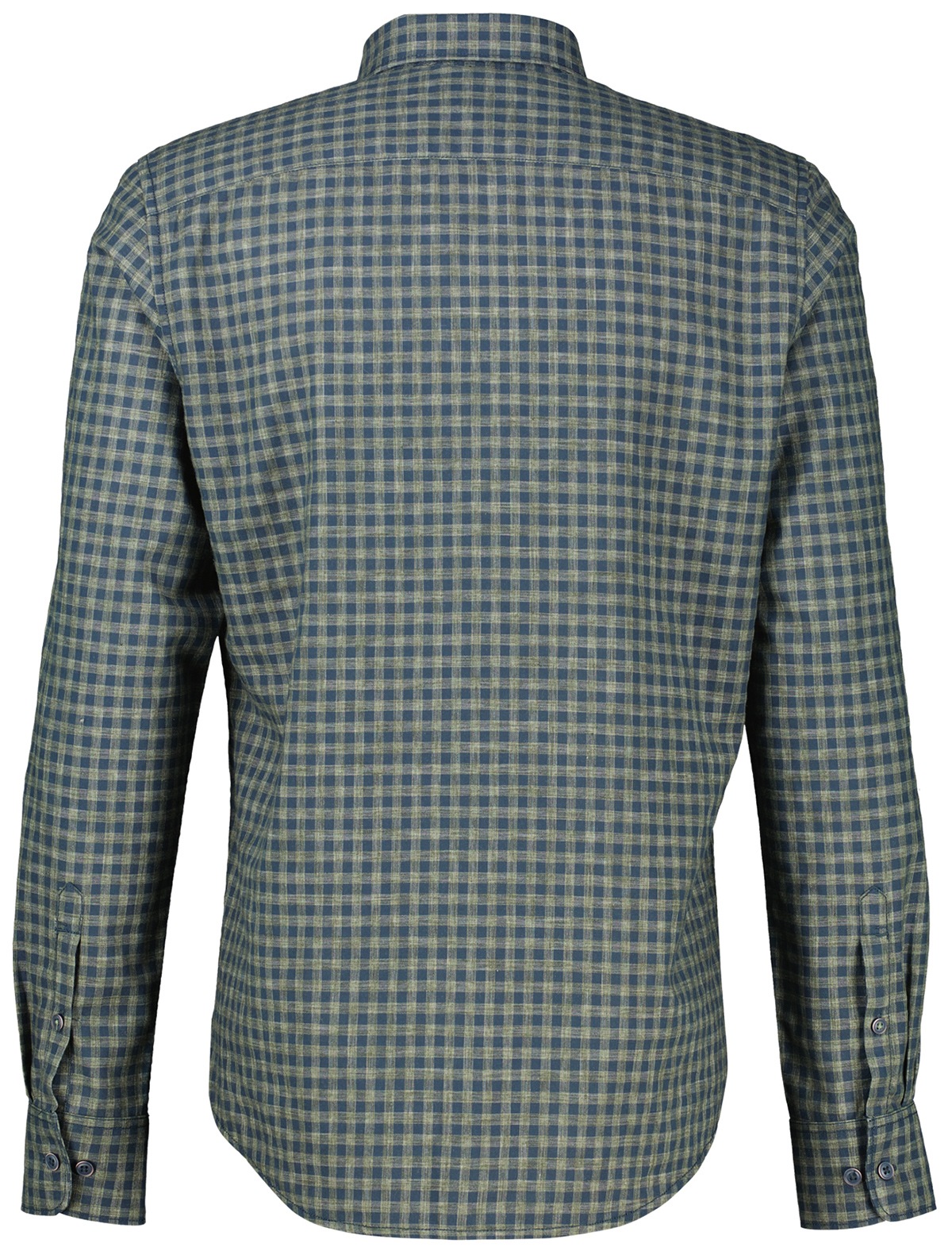 Lerros Hemd - Regular Fit - Under Button Down - kariert - dunkelblau