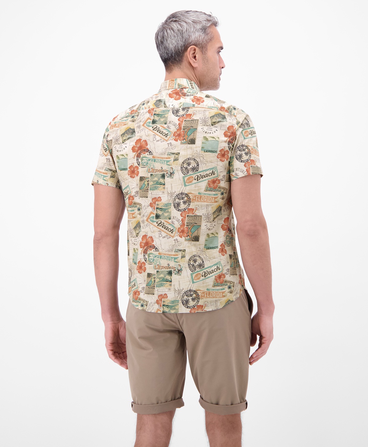 Lerros Kurzarmhemd - Regular Fit - Beach - mehrfarbig