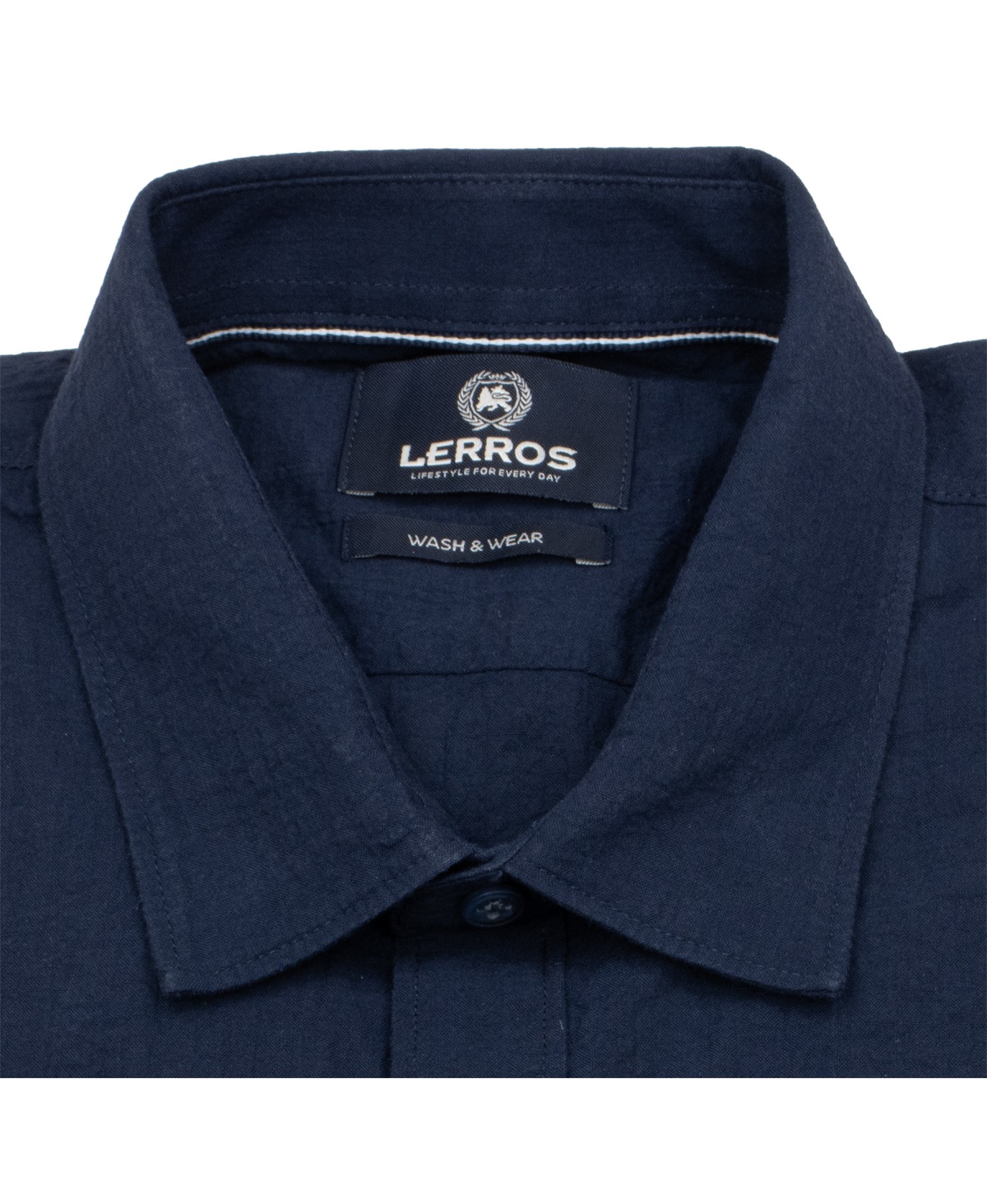 Lerros Kurzarmhemd - Regular Fit - dunkelblau