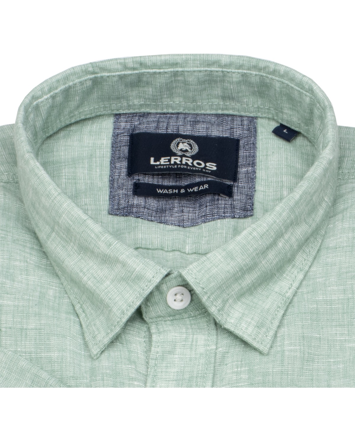 Lerros Kurzarmhemd - Regular Fit - grün