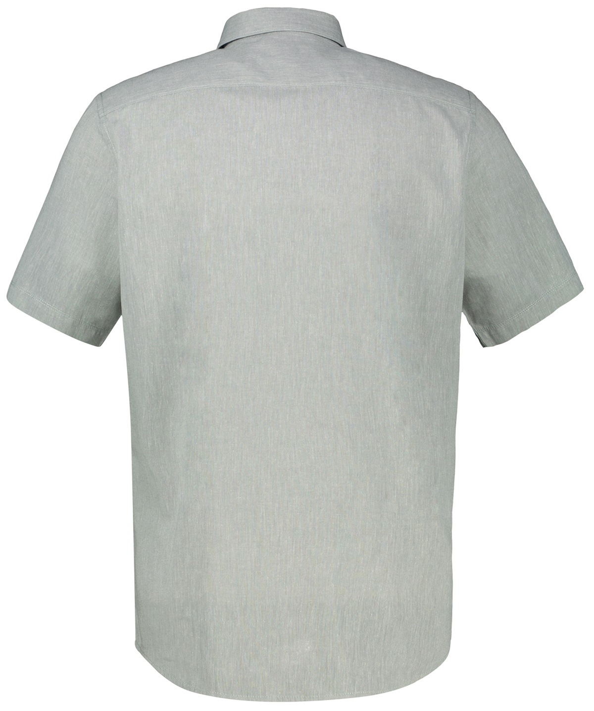 Lerros Kurzarmhemd - Regular Fit - Leinenmix - grau