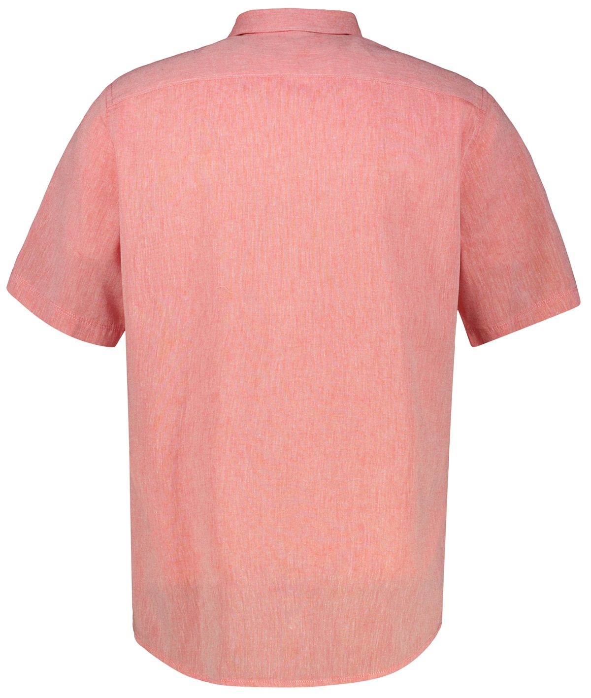 Lerros Kurzarmhemd - Regular Fit - Leinenmix - rot