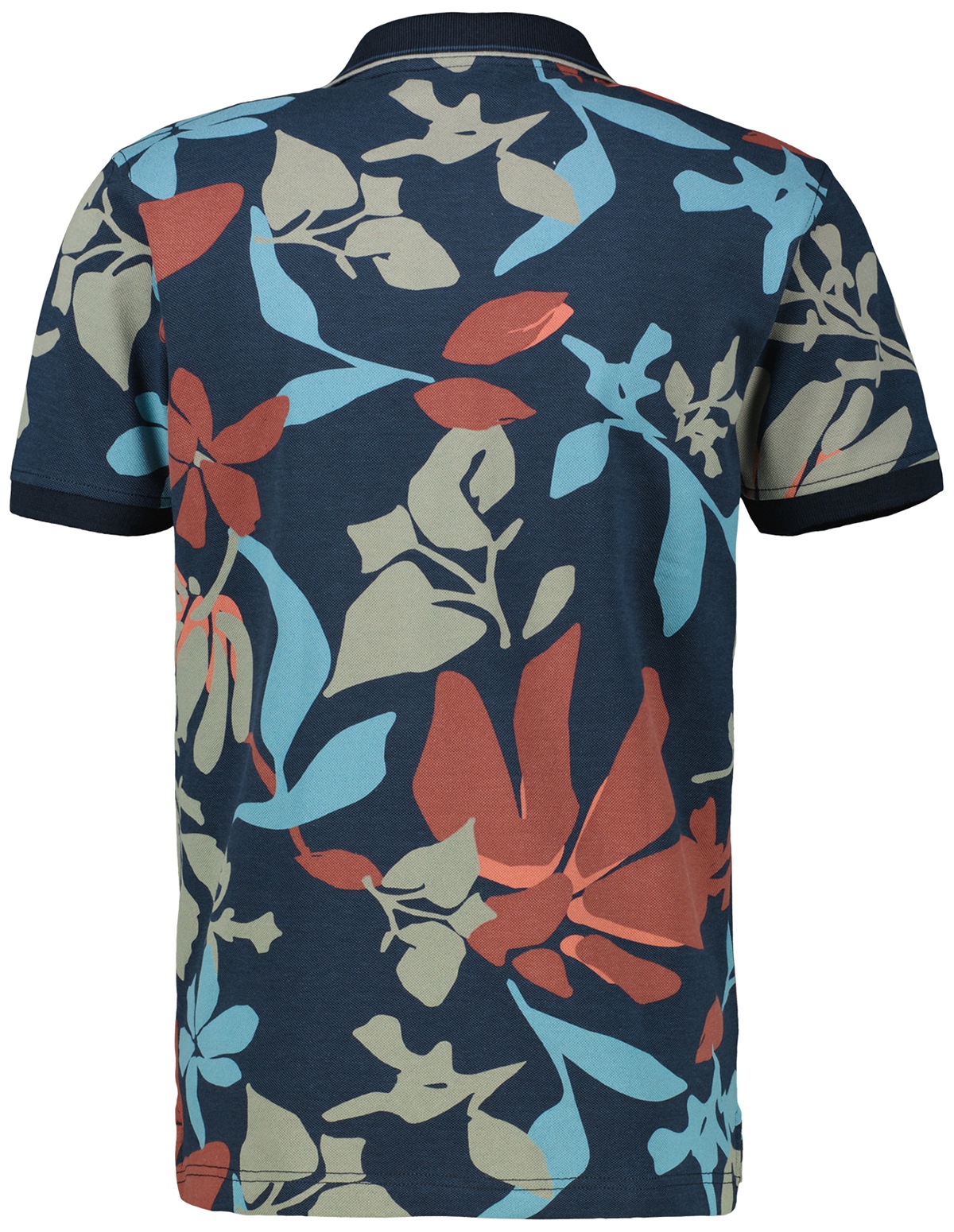 Lerros Poloshirt - Modern Fit - Pique - floraler Print - mehrfarbig