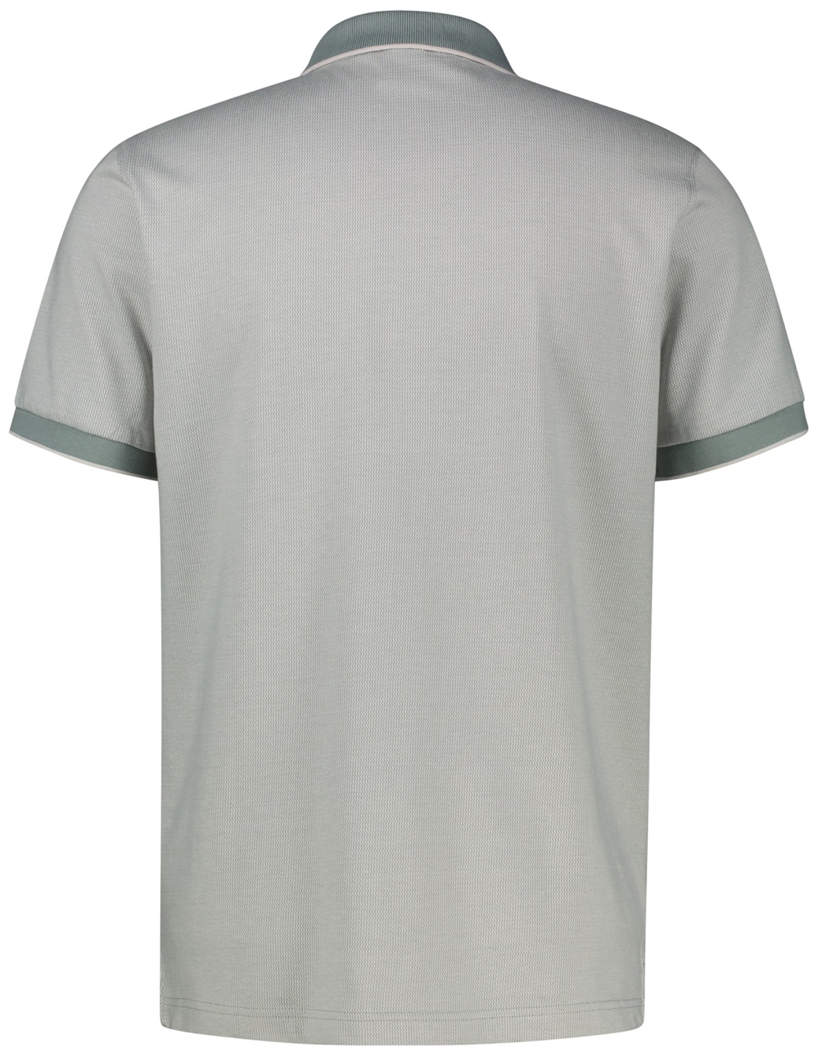 Lerros Poloshirt - Regular Fit - Kontrastkragen - grau