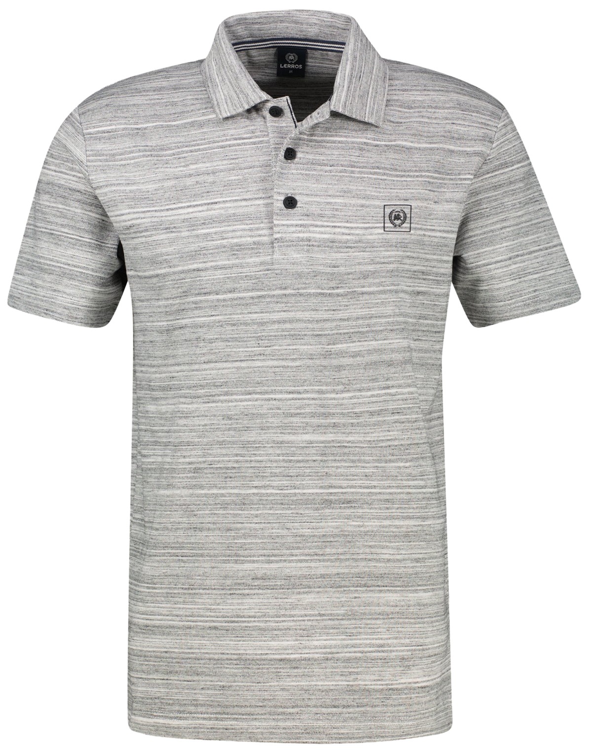 Lerros Polo Shirt - Regular Fit - Lightweight Cotton Blend - Light Grey