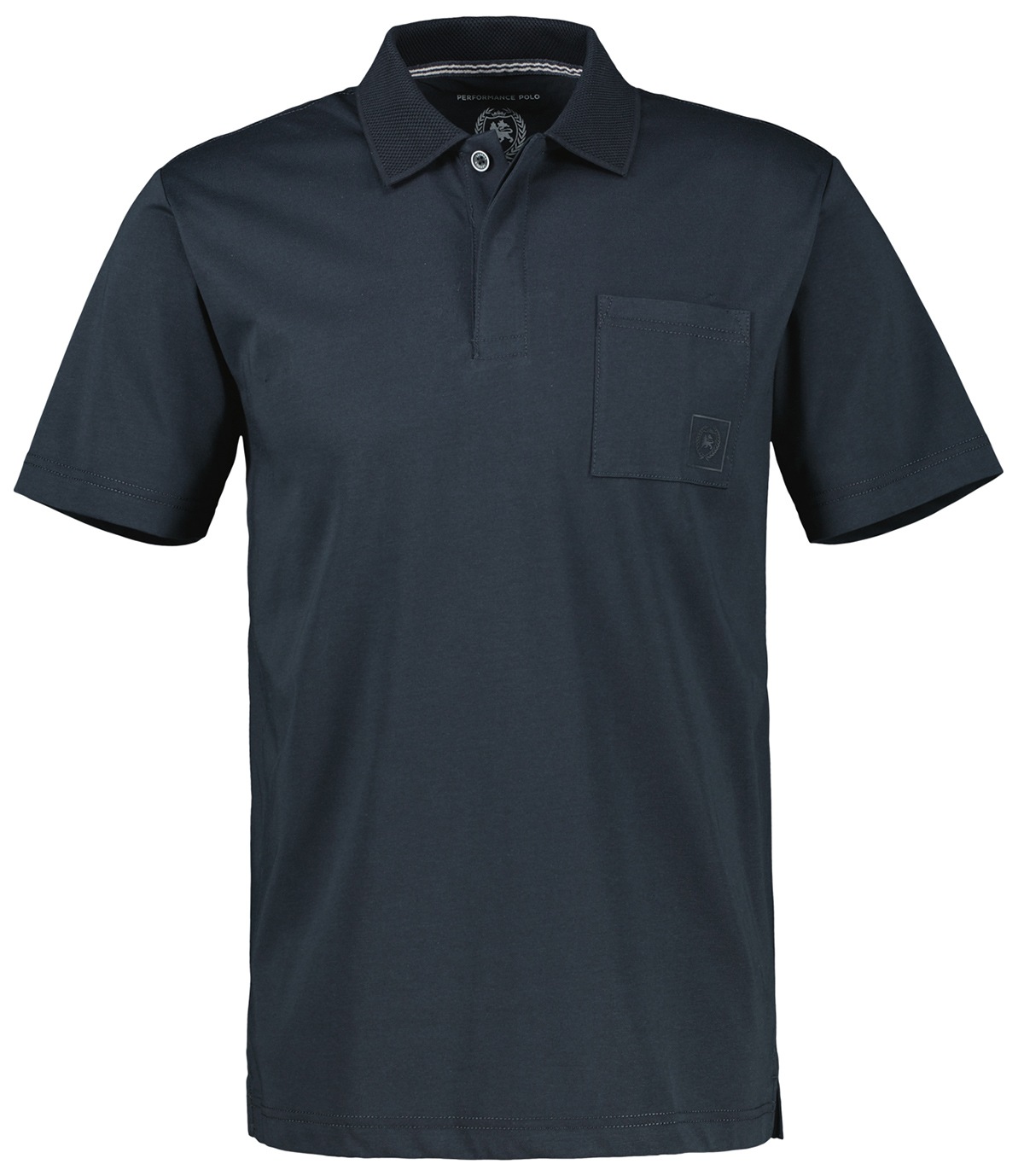 Lerros Poloshirt - Regular Fit - mit Brusttasche - dunkelblau