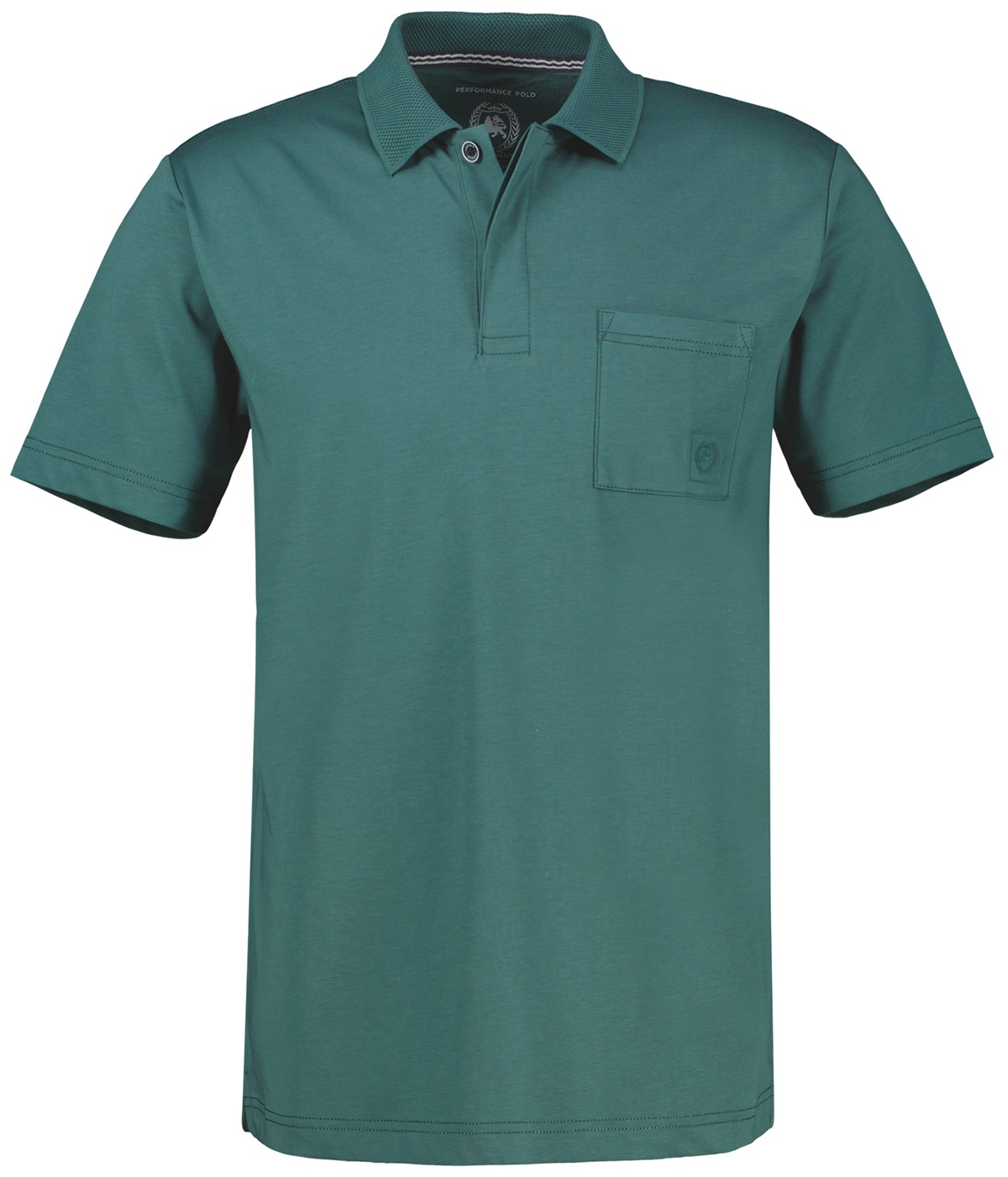 Lerros Poloshirt - Regular Fit - mit Brusttasche - petrol