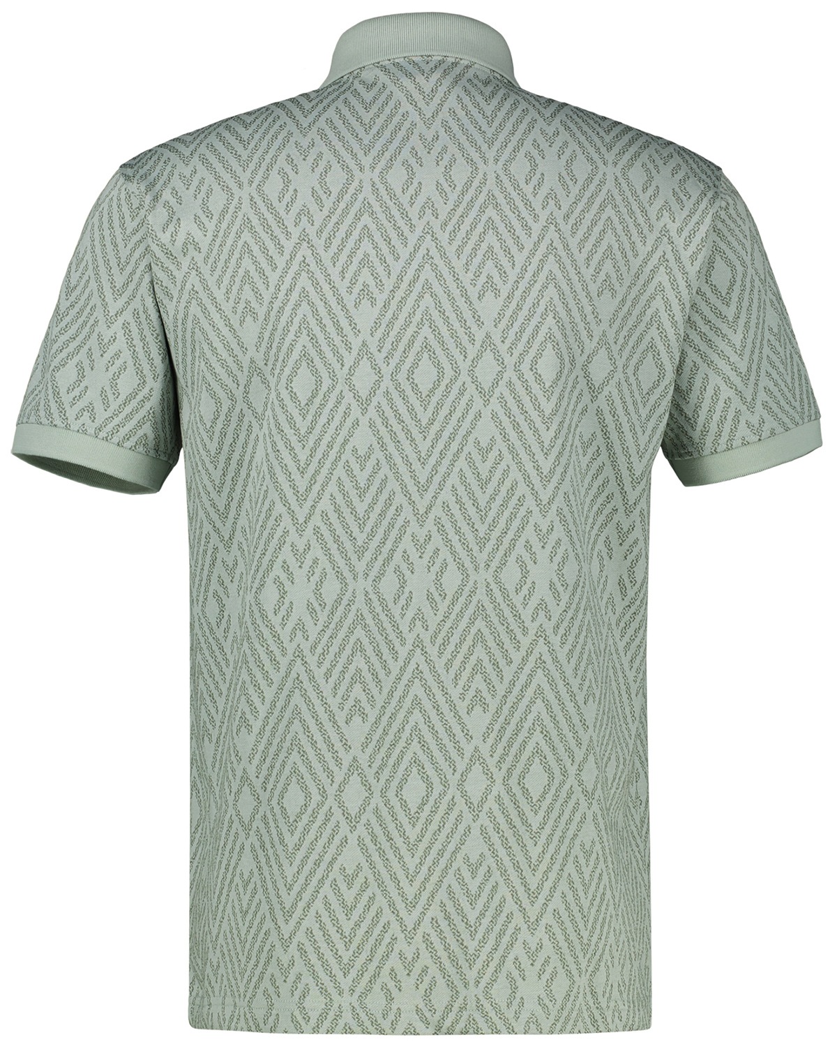 Lerros Poloshirt - Regular Fit - Muster - grün