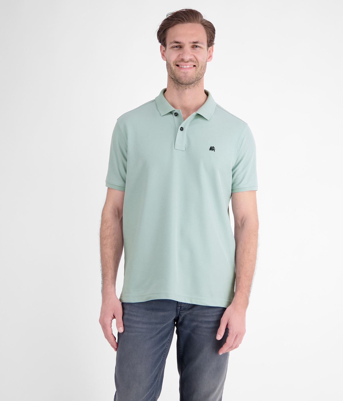 Lerros Polo - Regular Fit - Piqué - Cool and Dry - bleu clair