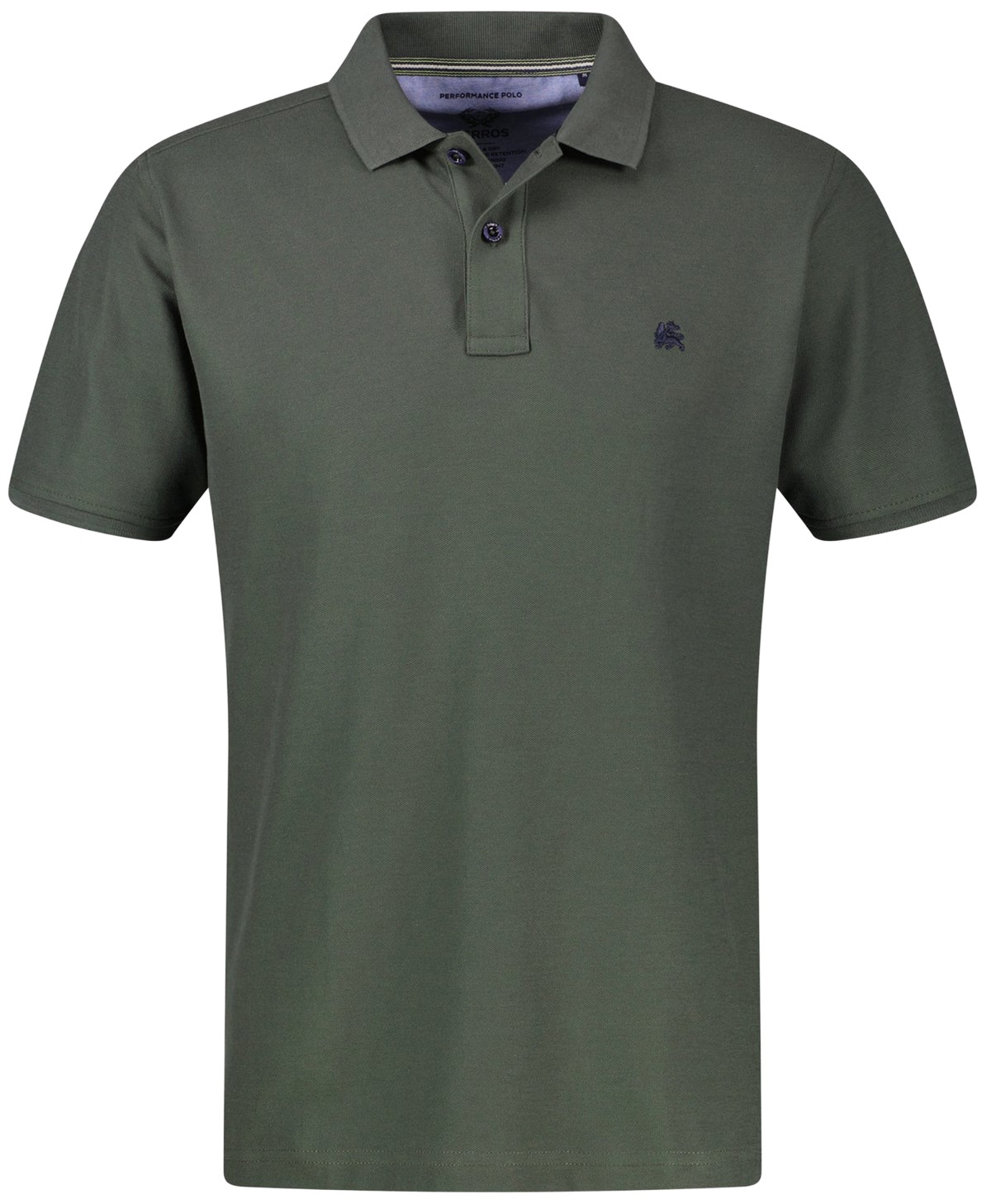 Lerros Poloshirt - Regular Fit - Pique - Cool and Dry - olivgrün