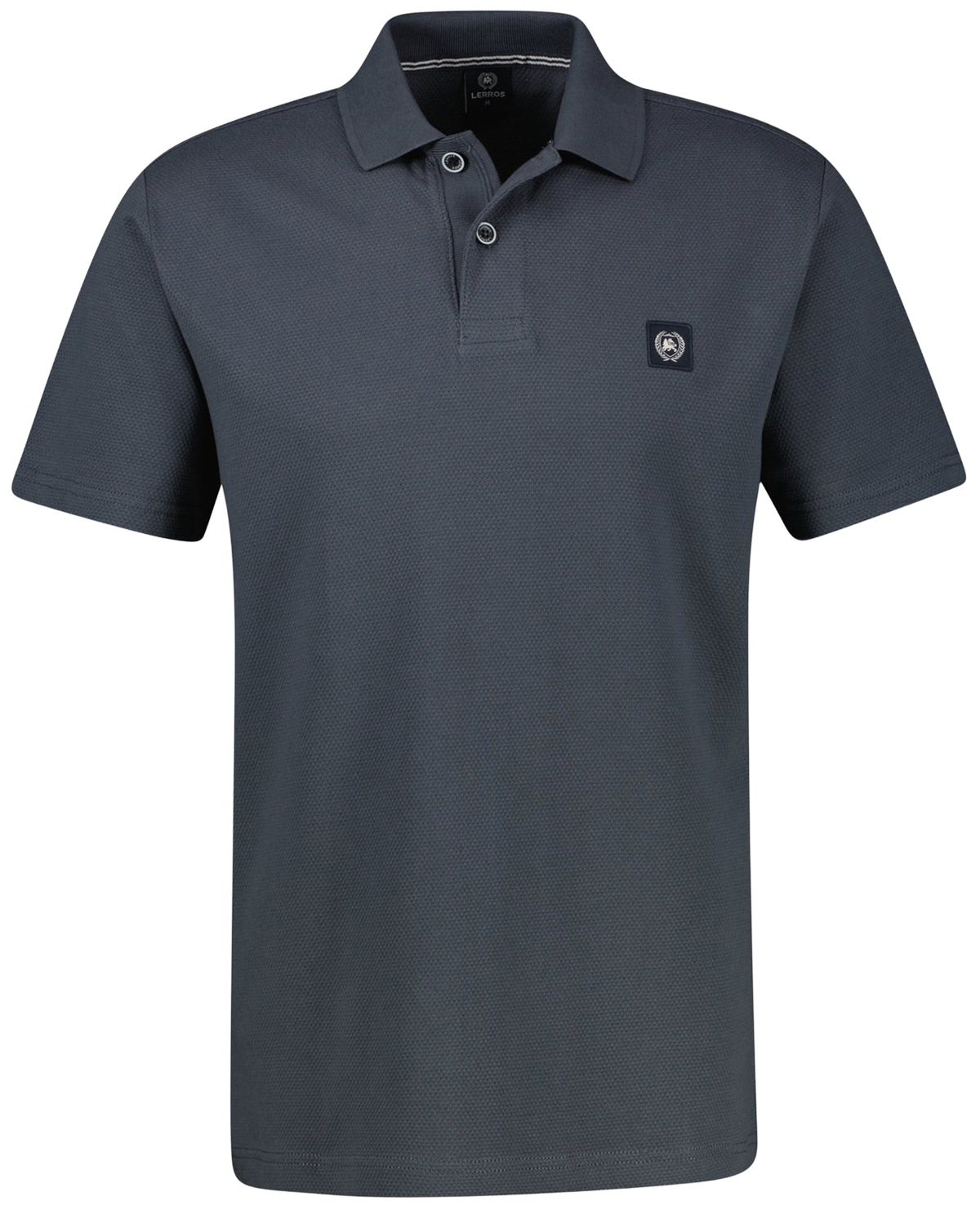 Lerros Poloshirt - Regular Fit - Struktur - anthrazit