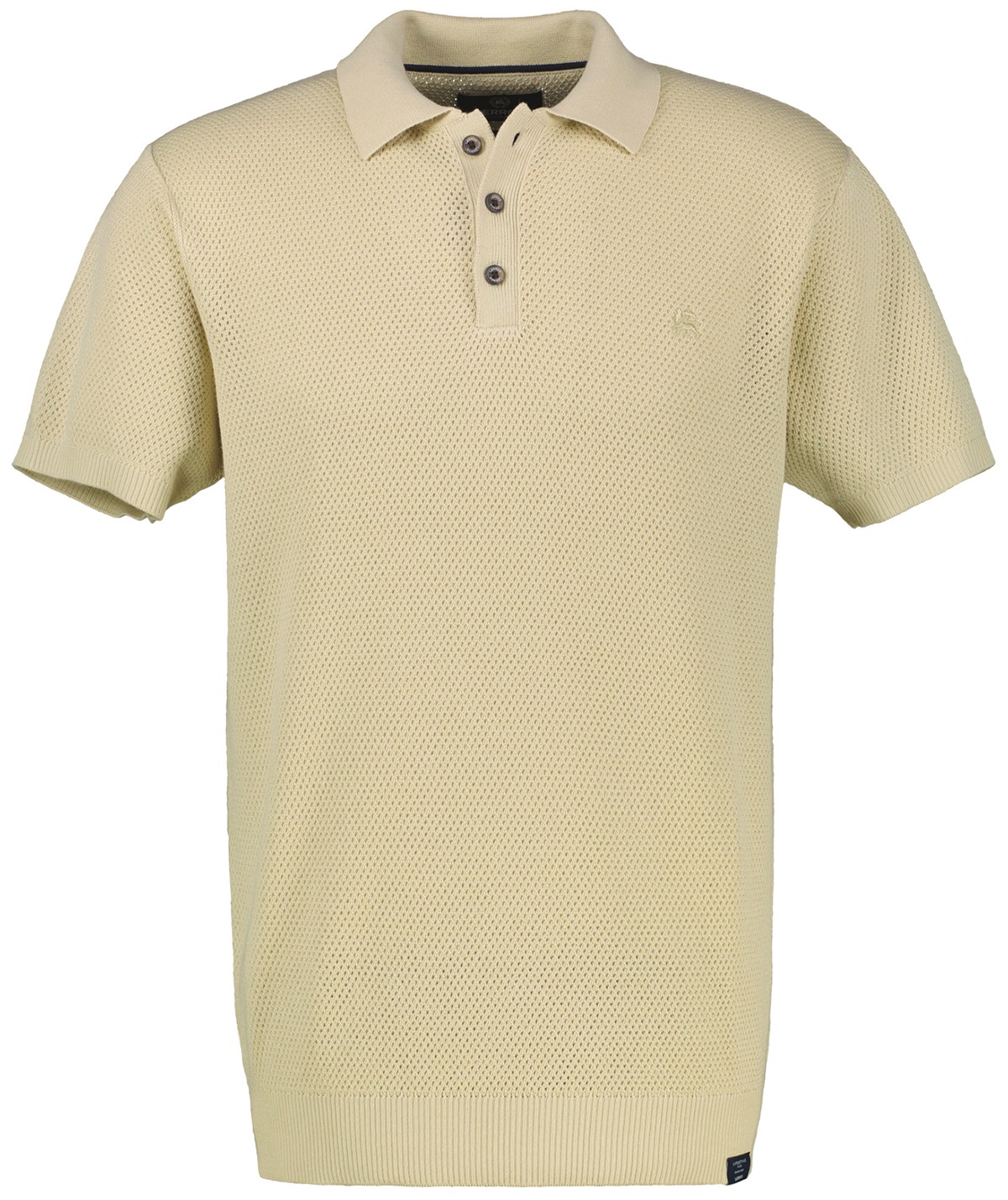 Lerros Poloshirt - Regular Fit - Struktur - beige