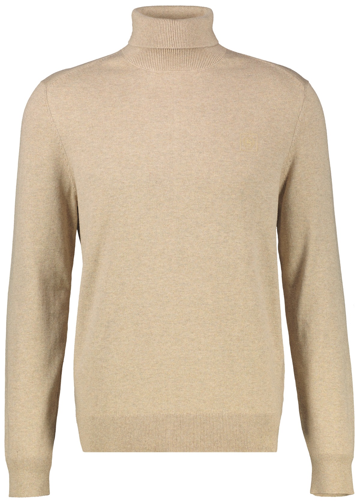 Lerros Pullover - Regular Fit - Rollkragen - beige