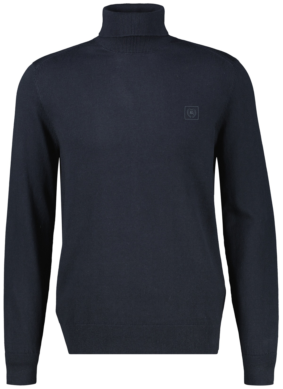 Lerros Pullover - Regular Fit - Rollkragen - dunkelblau