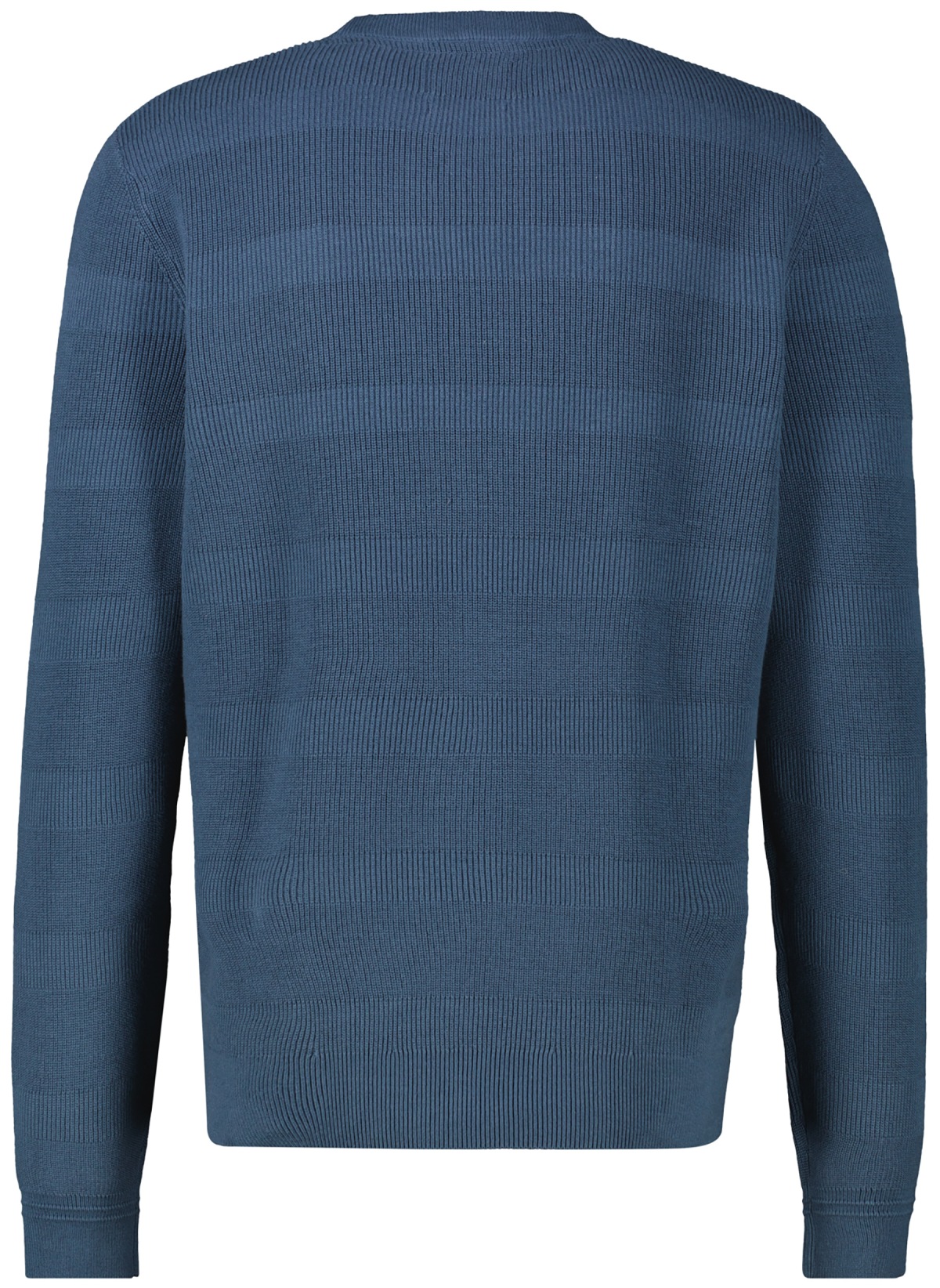 Lerros Pullover - Regular Fit - Rundhals - Ton-in-Ton Streifen - blau
