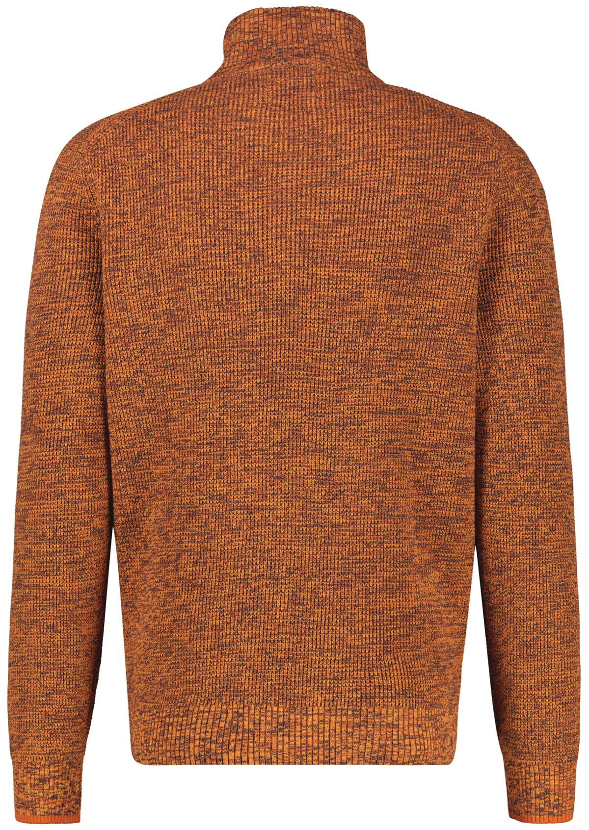 Lerros Pullover - Regular Fit - Strick - Troyerkragen - rotbraun