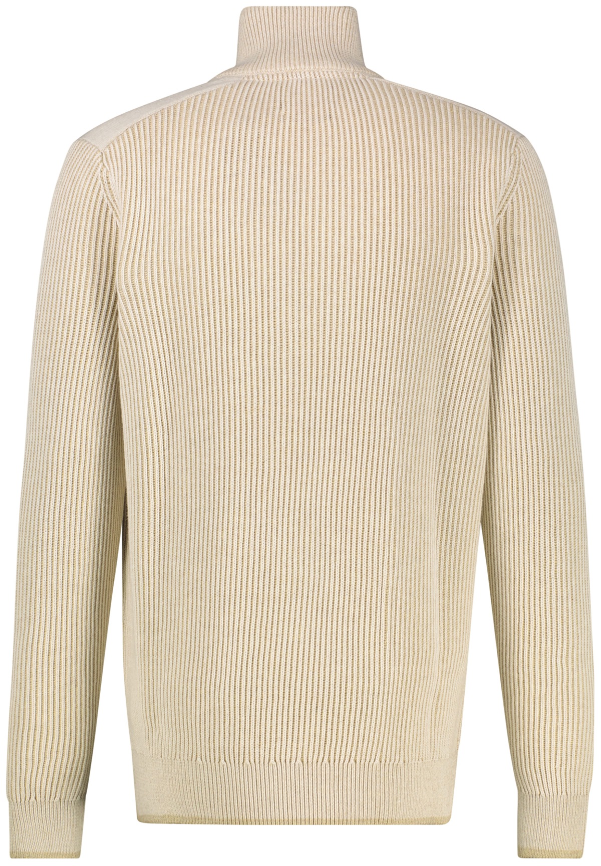 Lerros Pullover - Regular Fit - Troyer - Struktur - beige